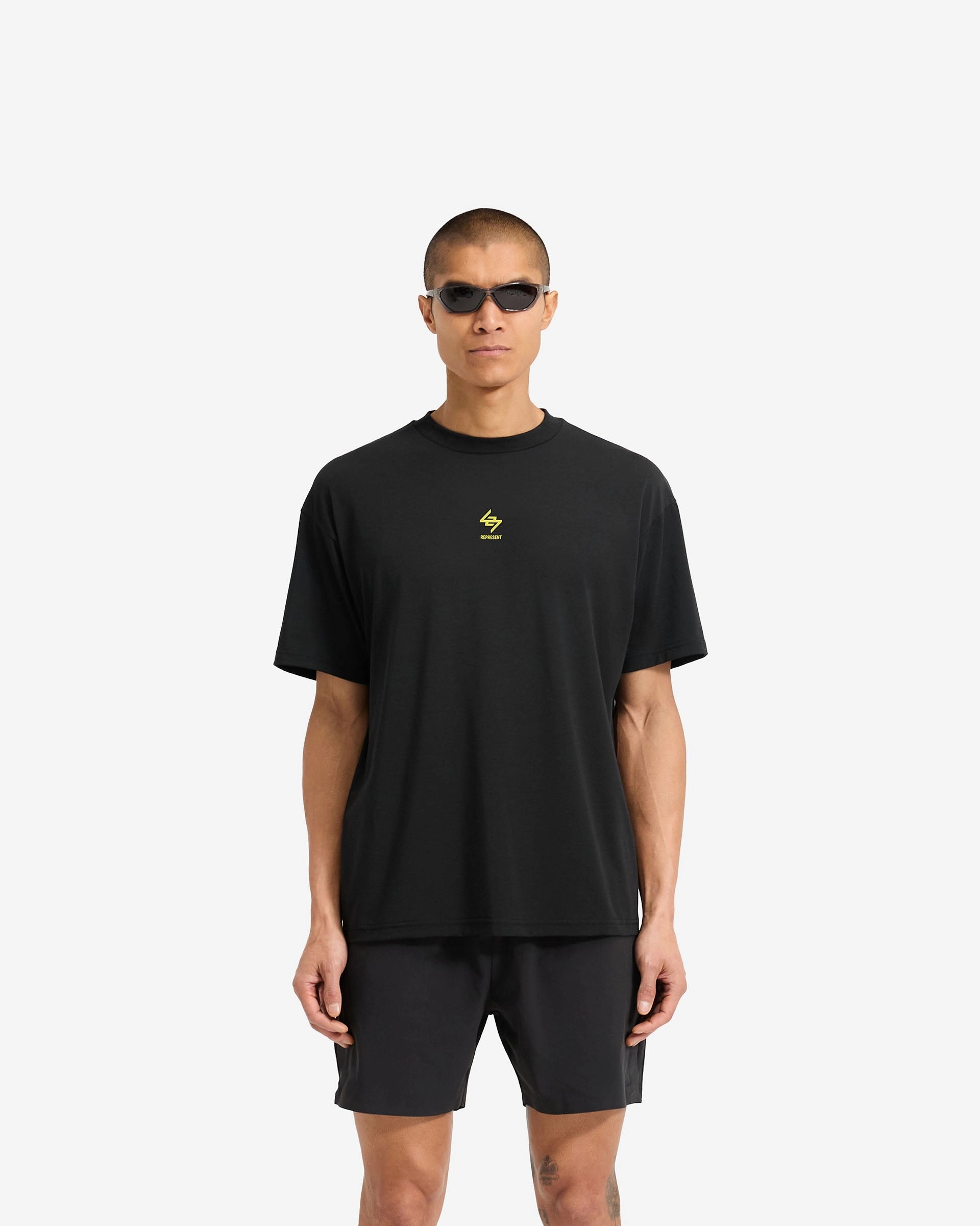 247 Chicago Oversized T-Shirt - Jet Black Fashion-Forward Look