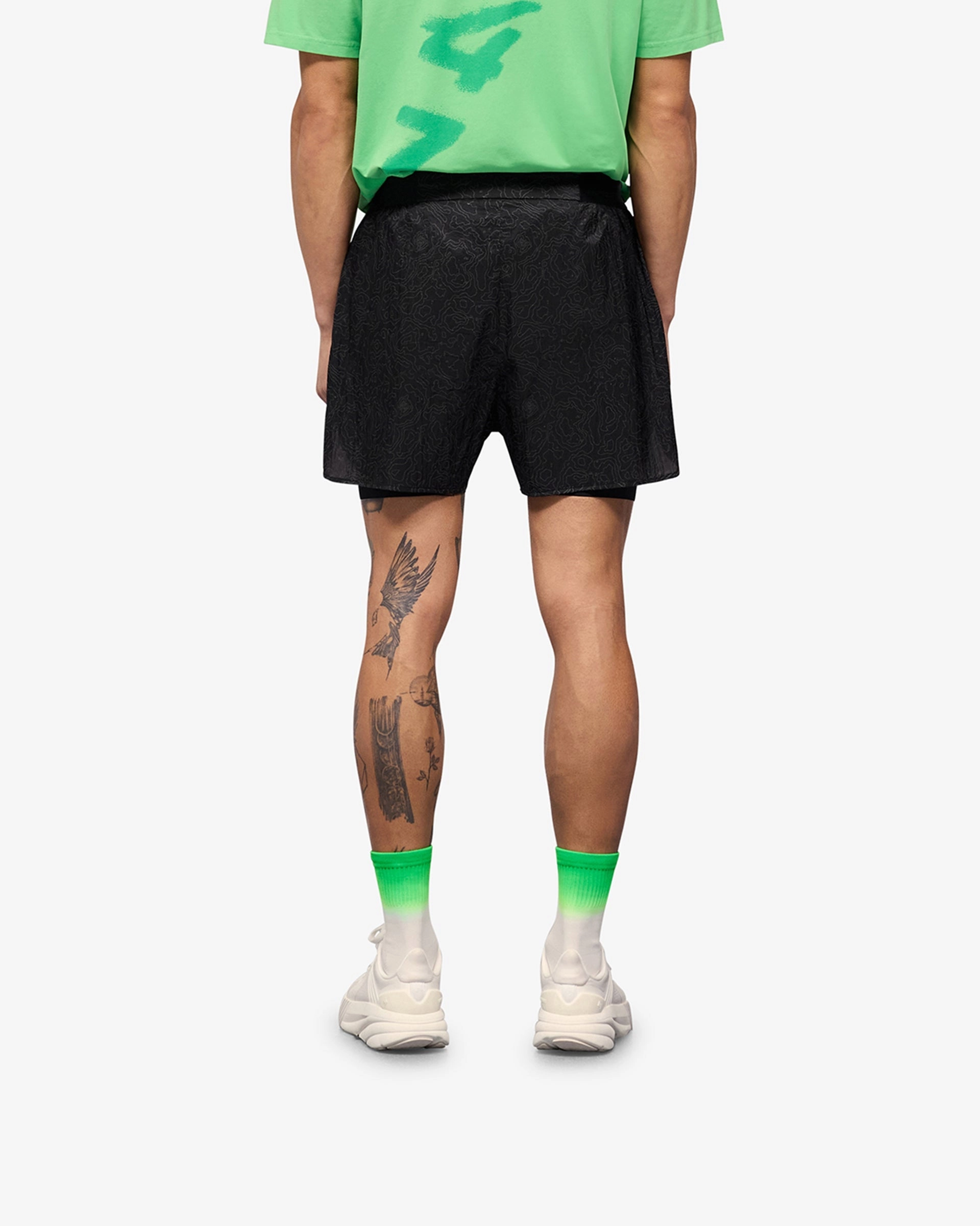 Breezy Waist Travel Shorts 247 Contour 2-In-1 Run Shorts - Black