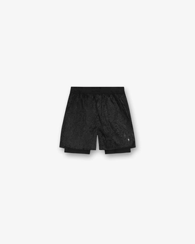 247 Contour 2-In-1 Run Shorts - Black Chafe Free Edging