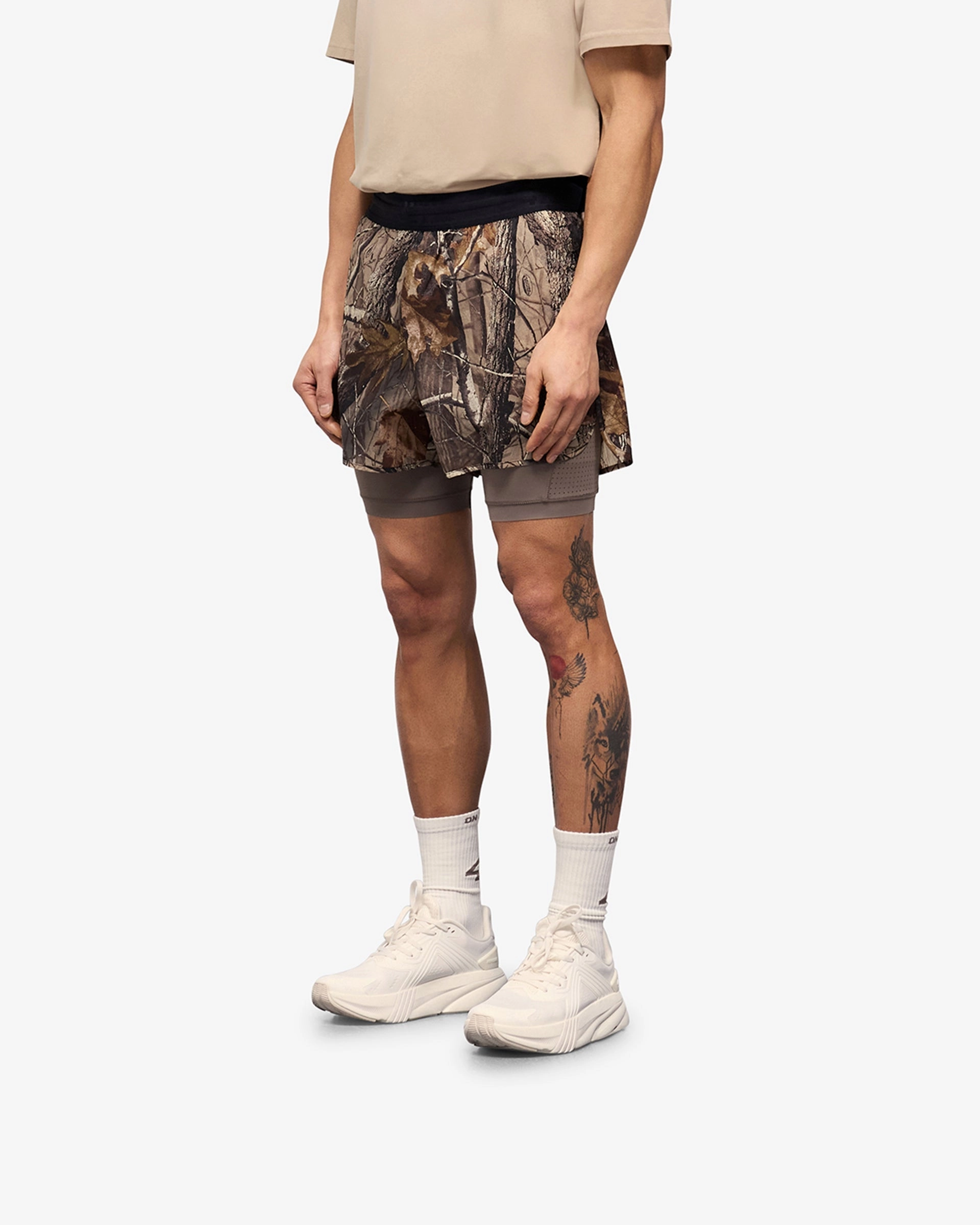 High Rise Waist 247 Contour 2-In-1 Run Shorts -  Realtree?