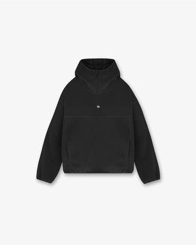 247 Fleece Hoodie - Black Unisex Design