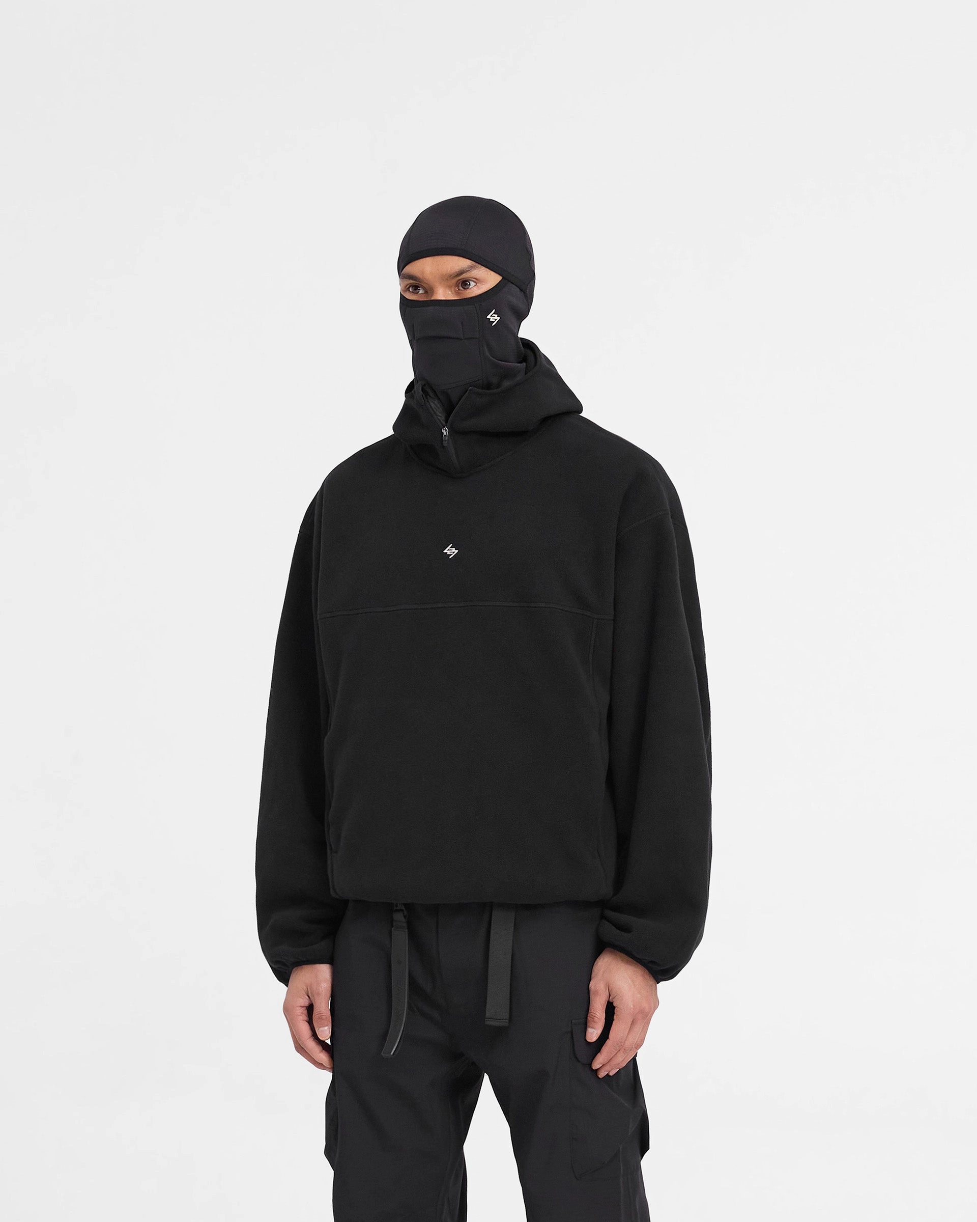 meditation wear 247 Fleece Hoodie - Black