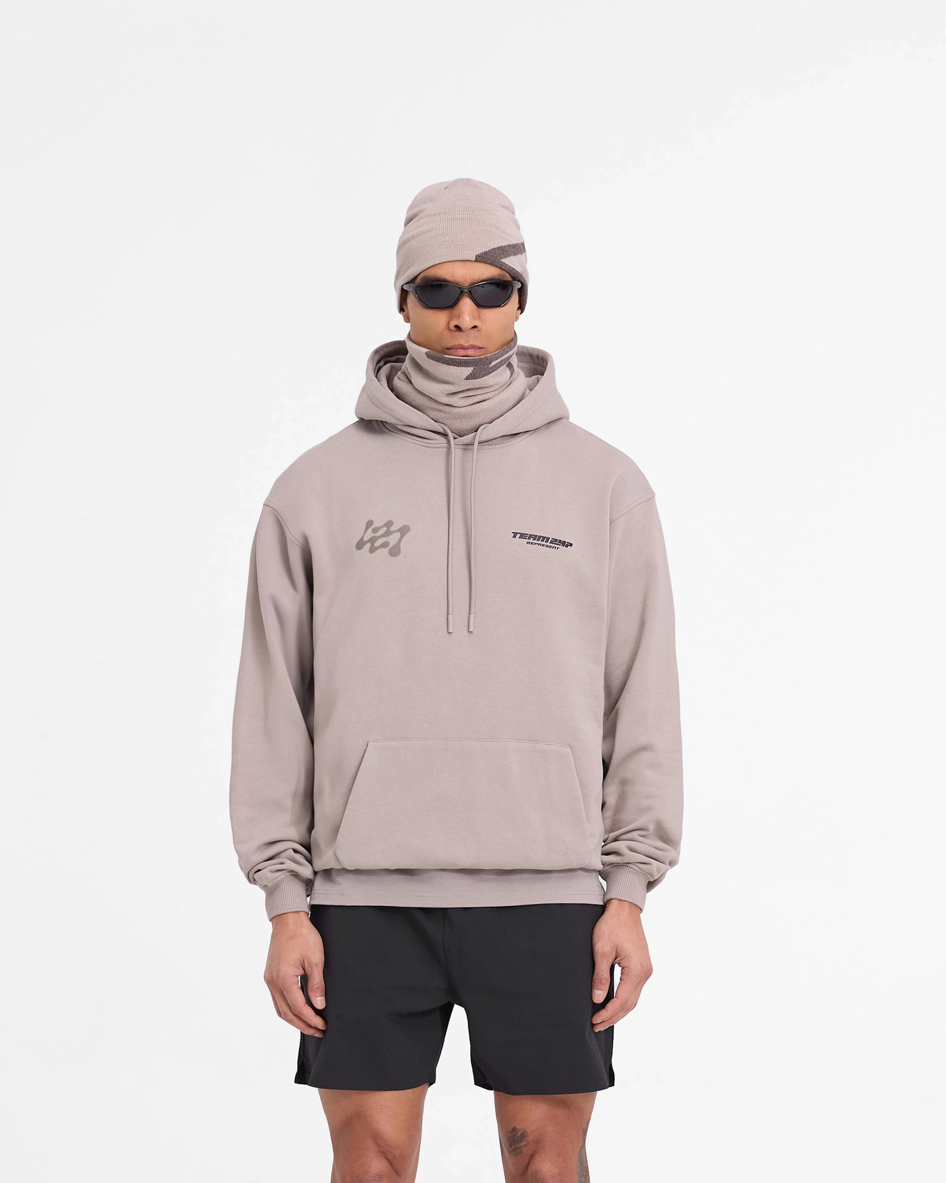 Park Stroll 247 Future Terrains Oversized Hoodie - Moonrock