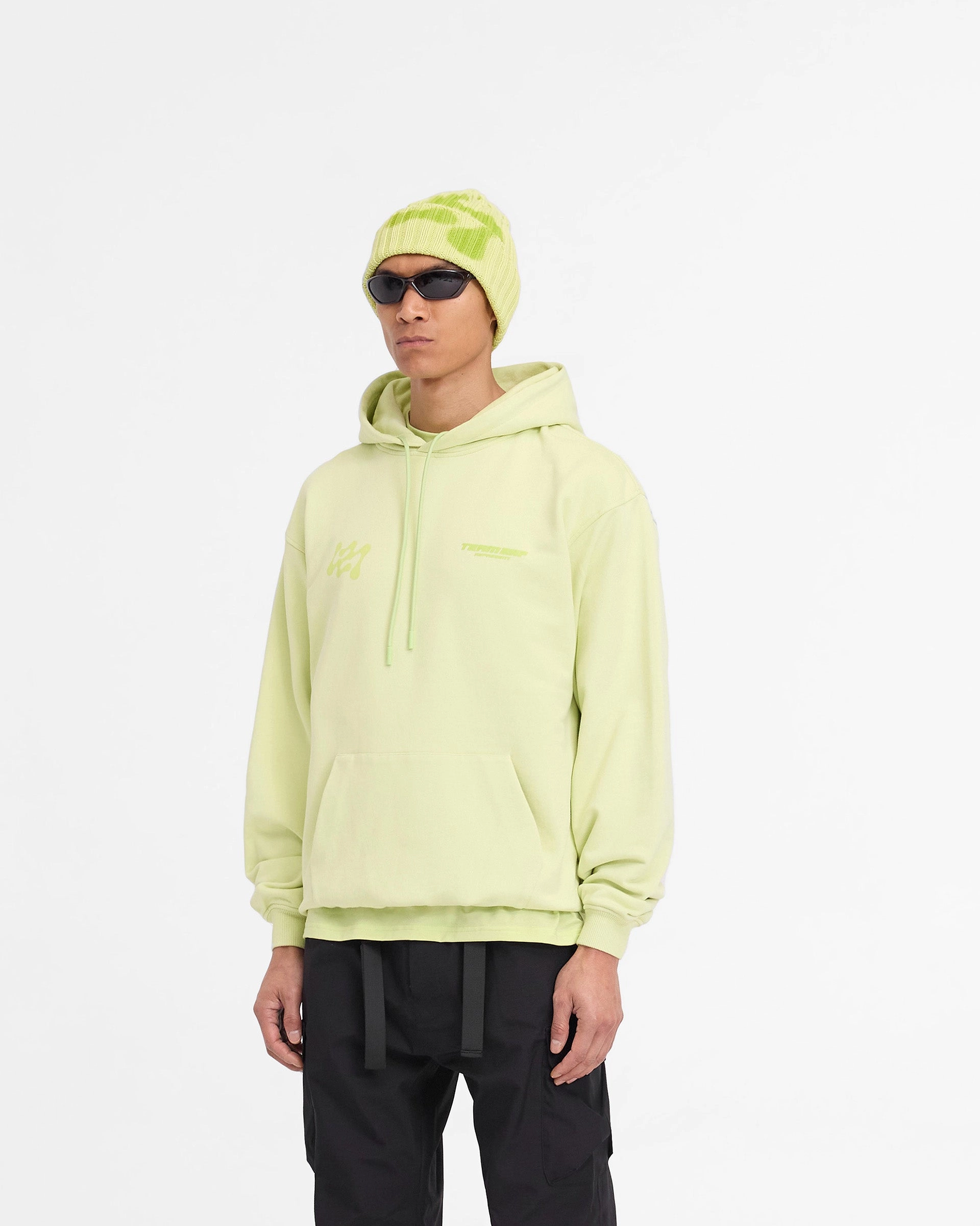 247 Future Terrains Oversized Hoodie - Shadow Lime High Quality Cotton Active Stretch