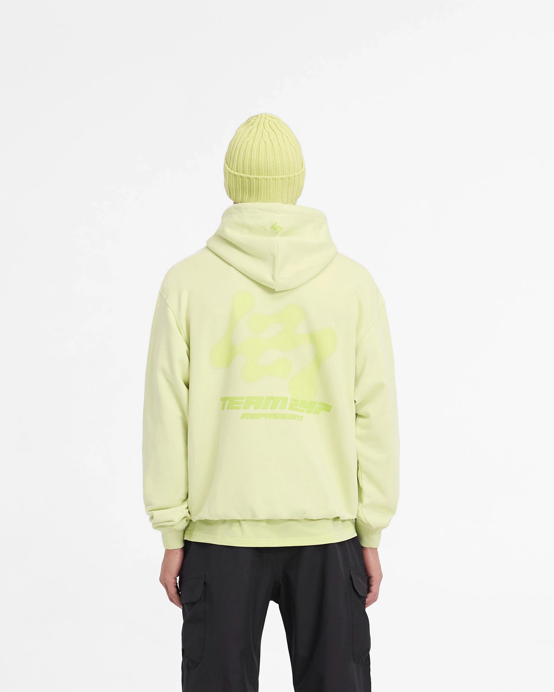 247 Future Terrains Oversized Hoodie - Shadow Lime Comfort Flex