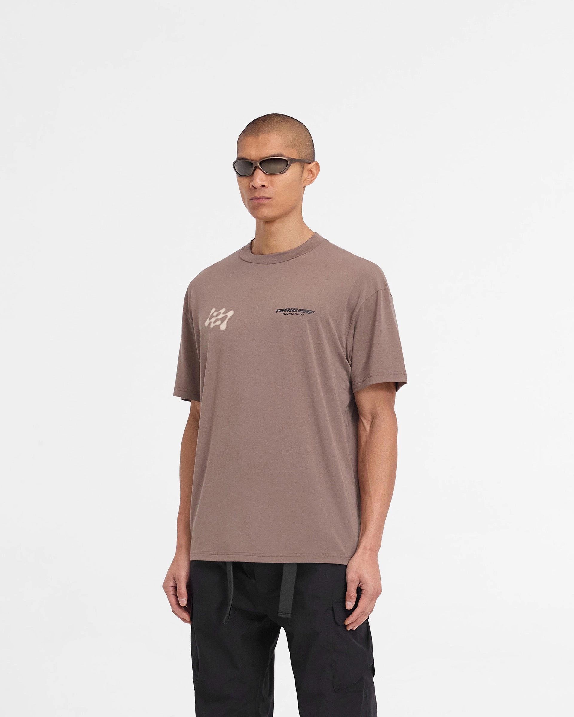 247 Future Terrains Oversized T-Shirt - Umber DropShoulderDesign