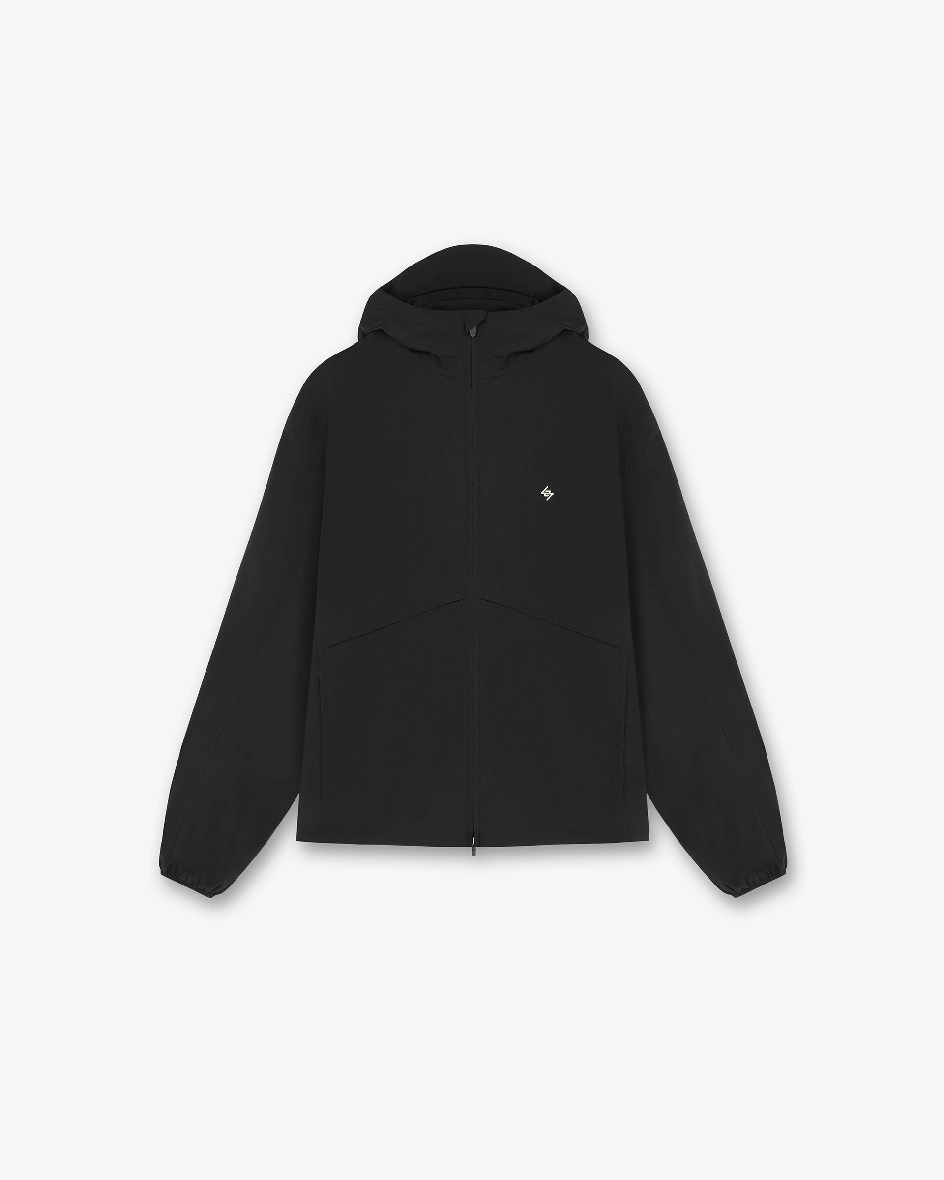 247 Hooded Training Jacket - Jet Black Bold Statement