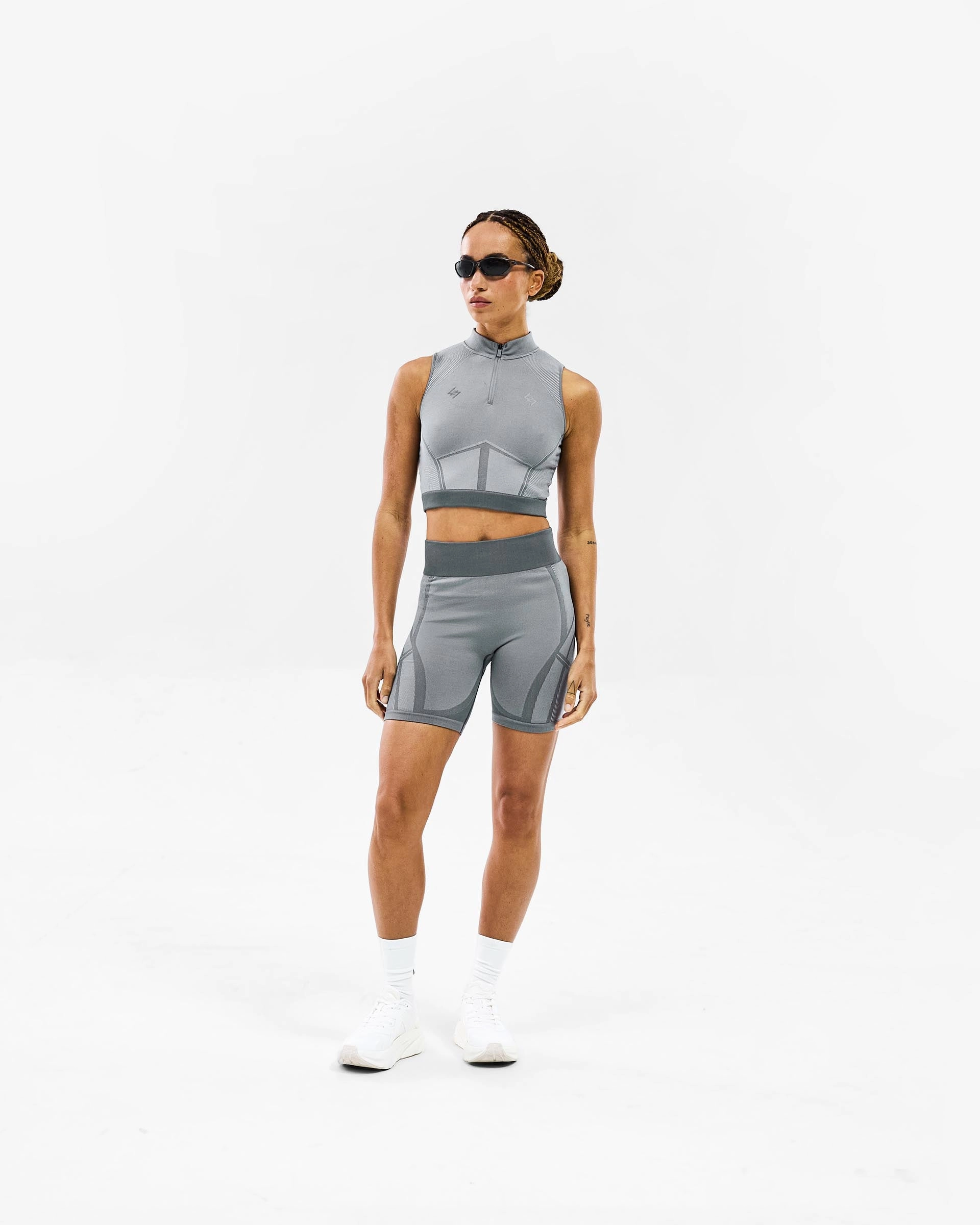 Casual Flex Quick Fit Wear 247 Hydro Seamless Training Short - Ice Grey