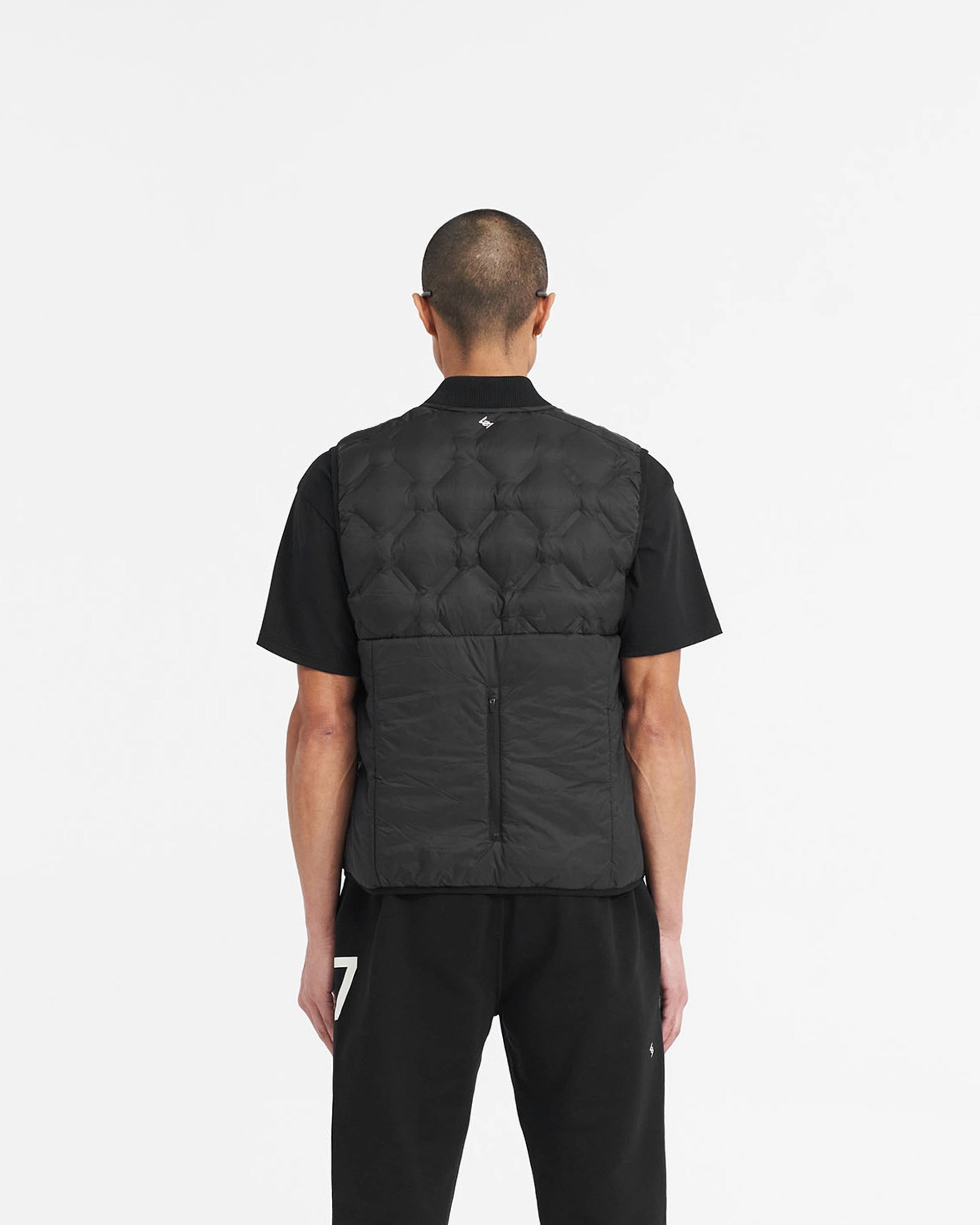 247 Lightweight Gilet - Black Sleek Layers Hypoallergenic Fabric Blend