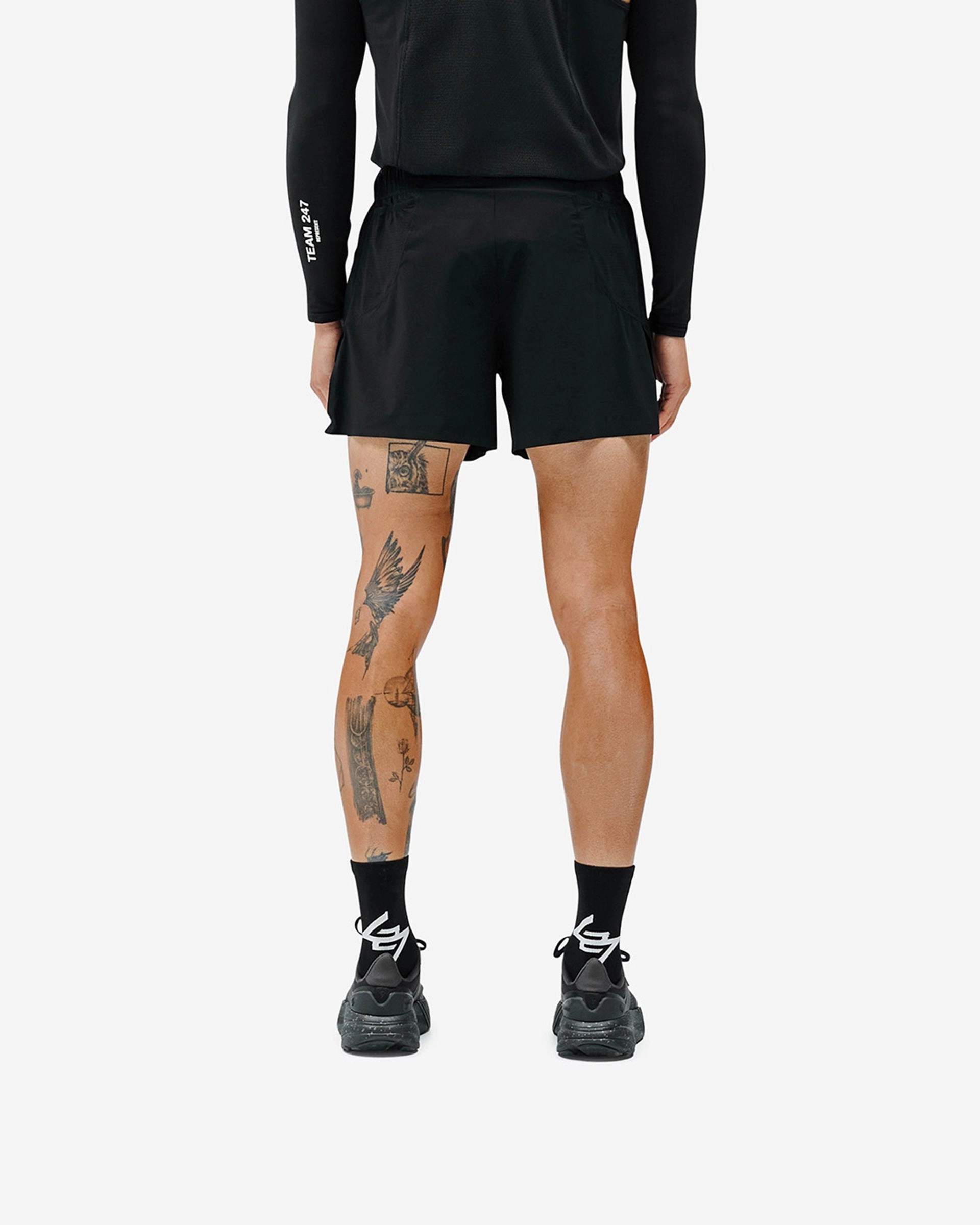 247 Manchester Shorts - Black Body Movement Sporty Look