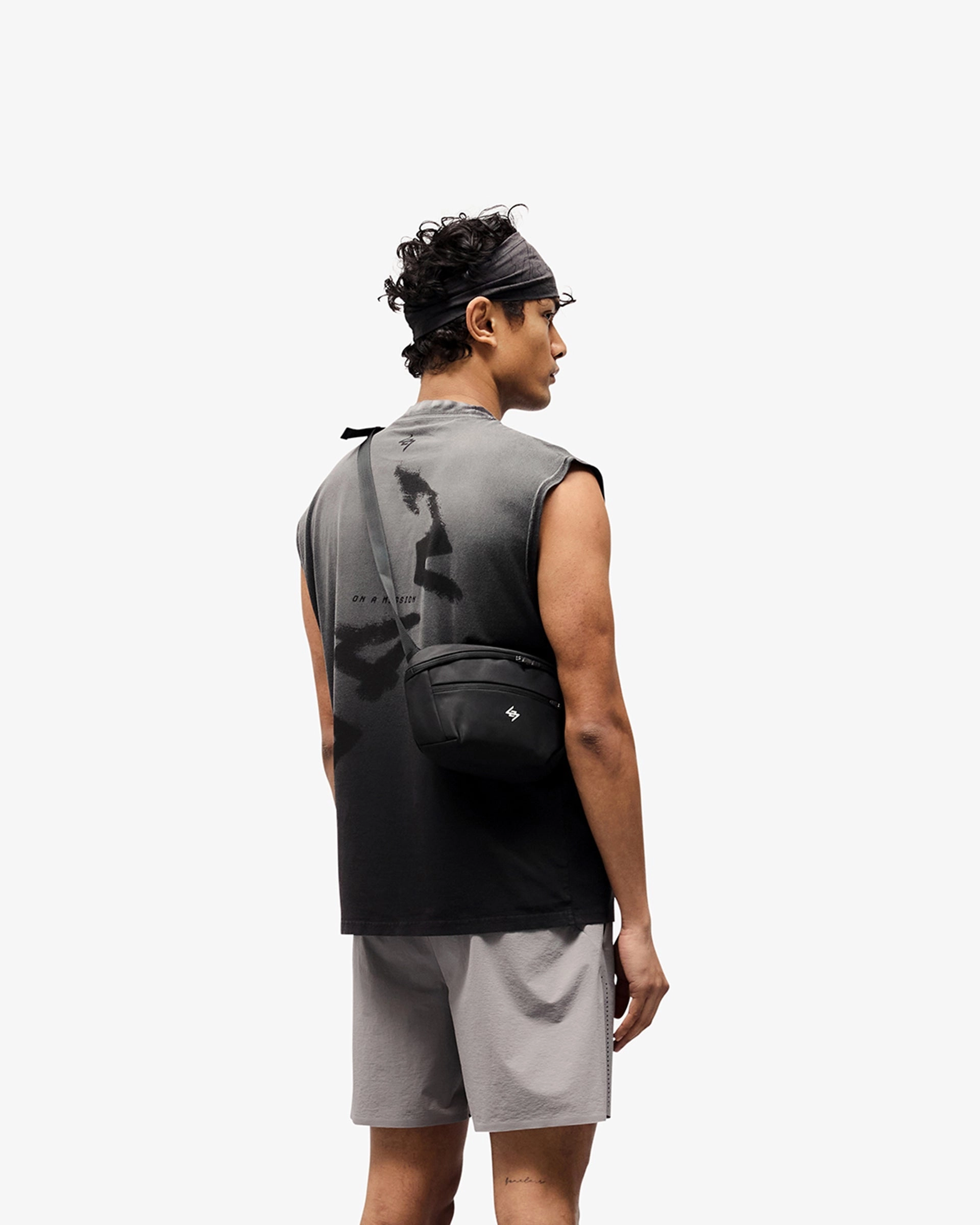 247 Motion Oversized Tank - Aged Black Active Fashion