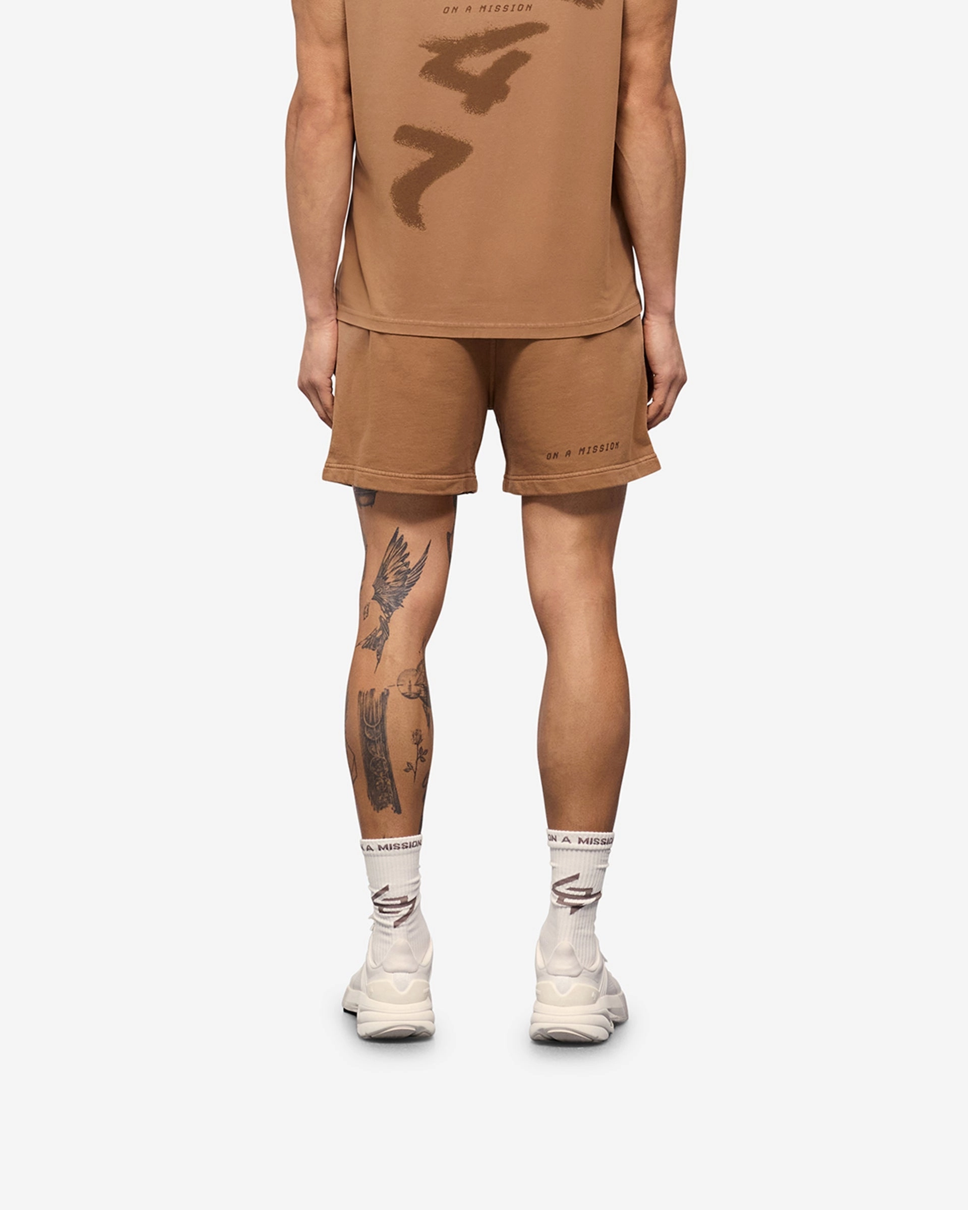 Flexible Material 247 Motion Shorts - Rust
