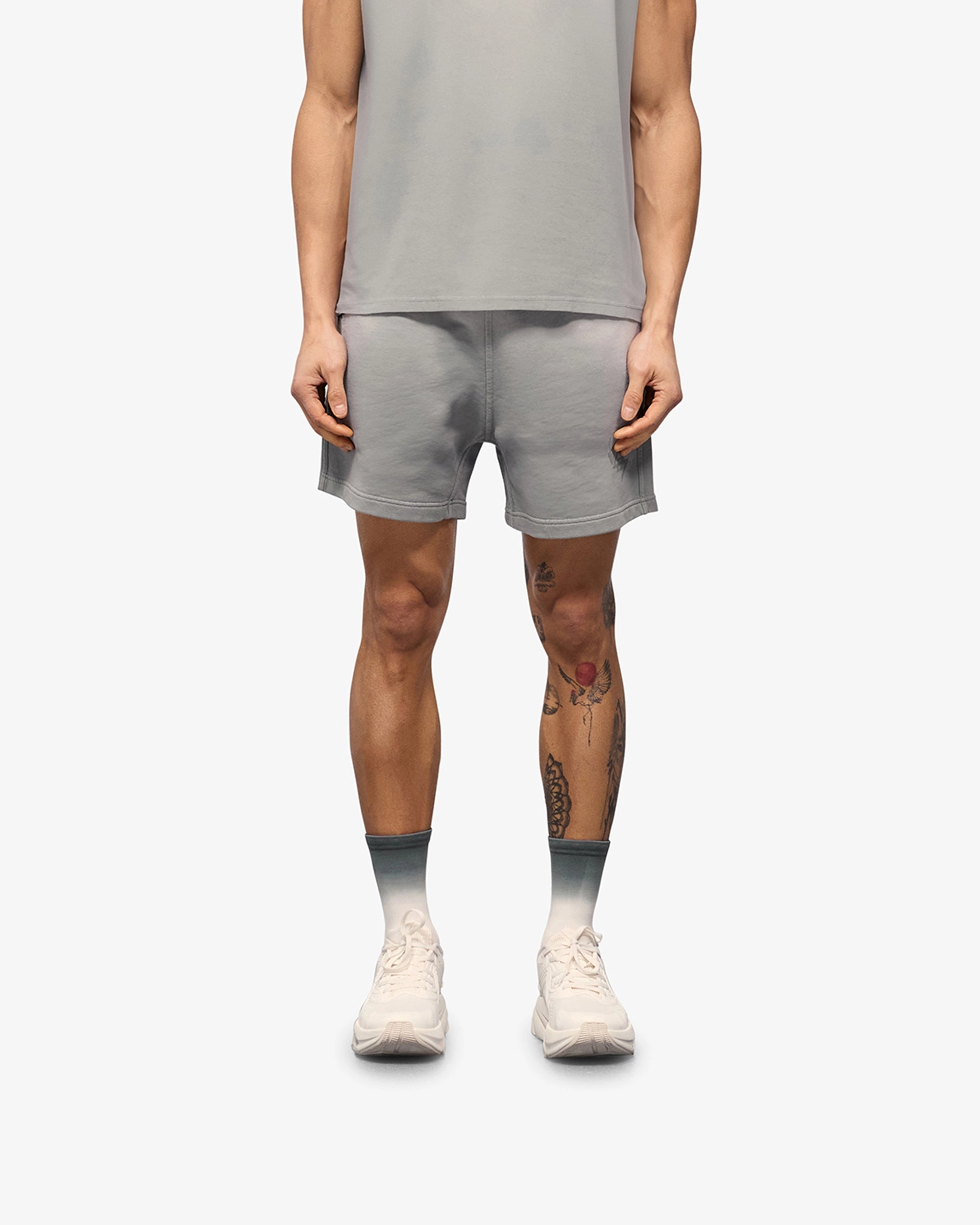 247 Motion Shorts - Titanium Multi Panel Cut Abrasion Resistant Hem