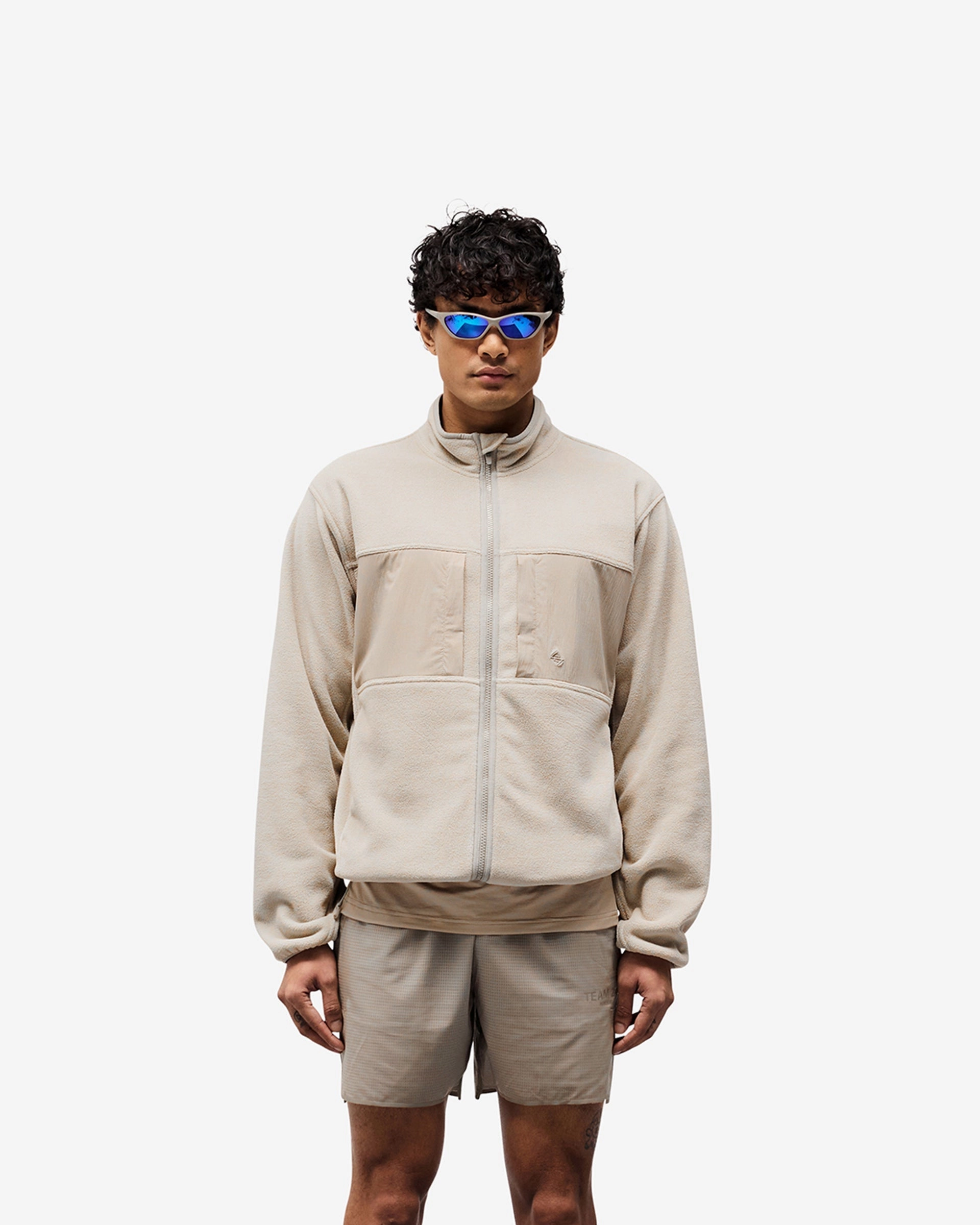 247 Polar Panelled Fleece - Pebble Reflective Safety Details Moisture Wicking Fabric