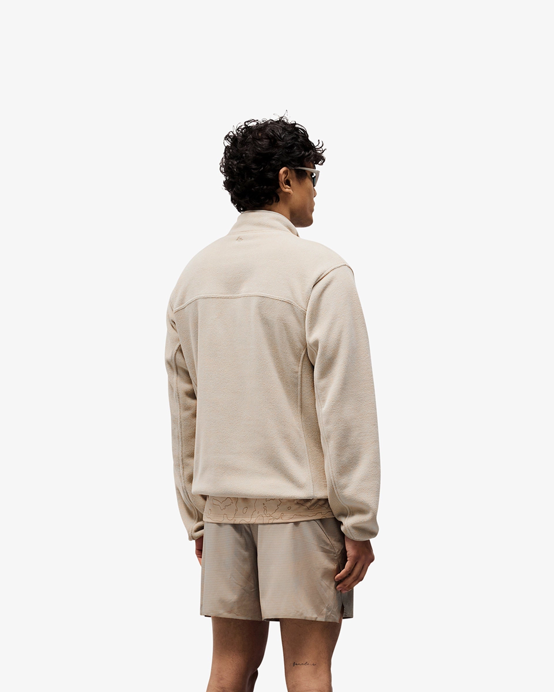 247 Polar Panelled Fleece - Pebble Hypoallergenic Lining