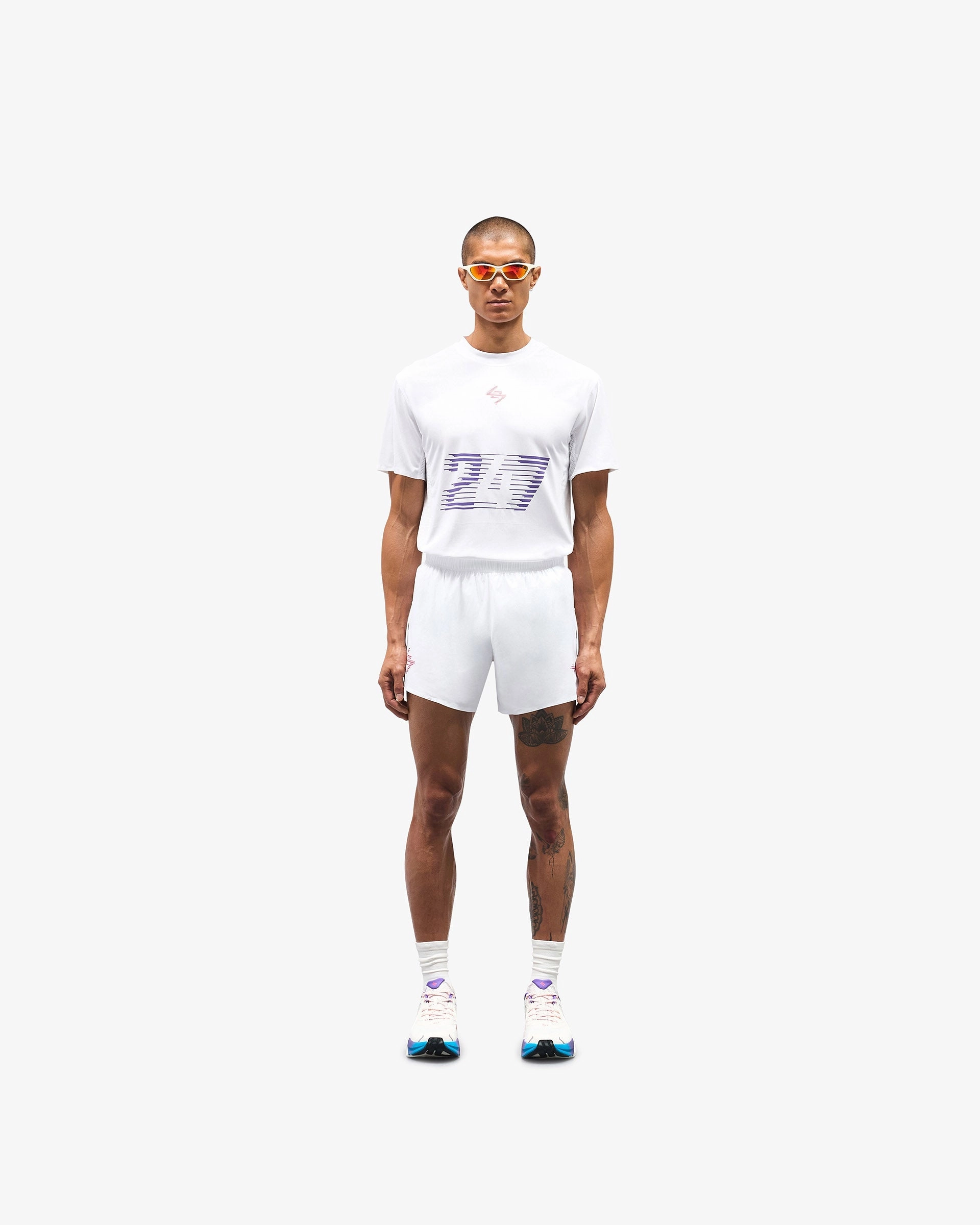 247 Race Marathon Short - White shrink-resistant Active Days