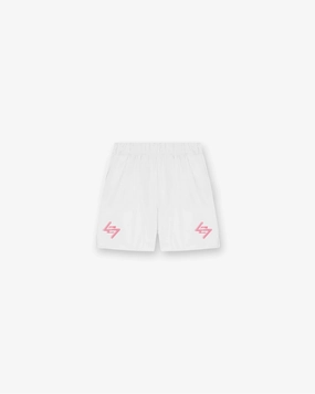 247 Race Marathon Short - White Low Bulk Waistband