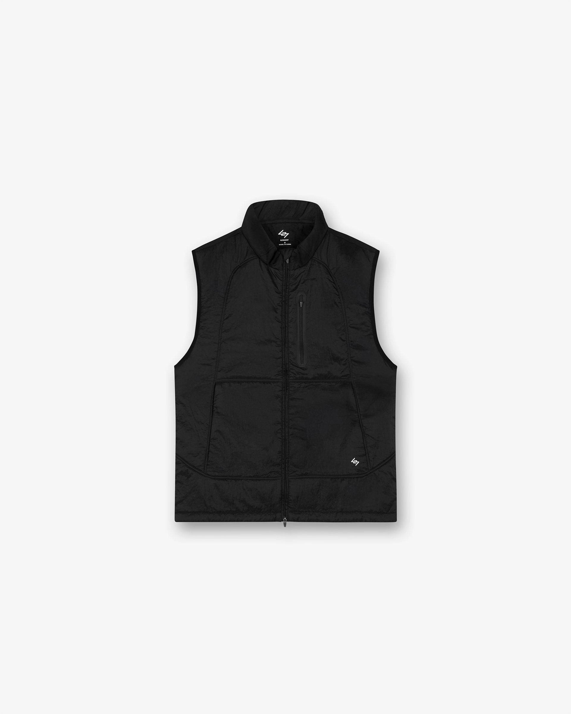 247 Run Gilet - Black Slim Fit Design Smart Weather Style