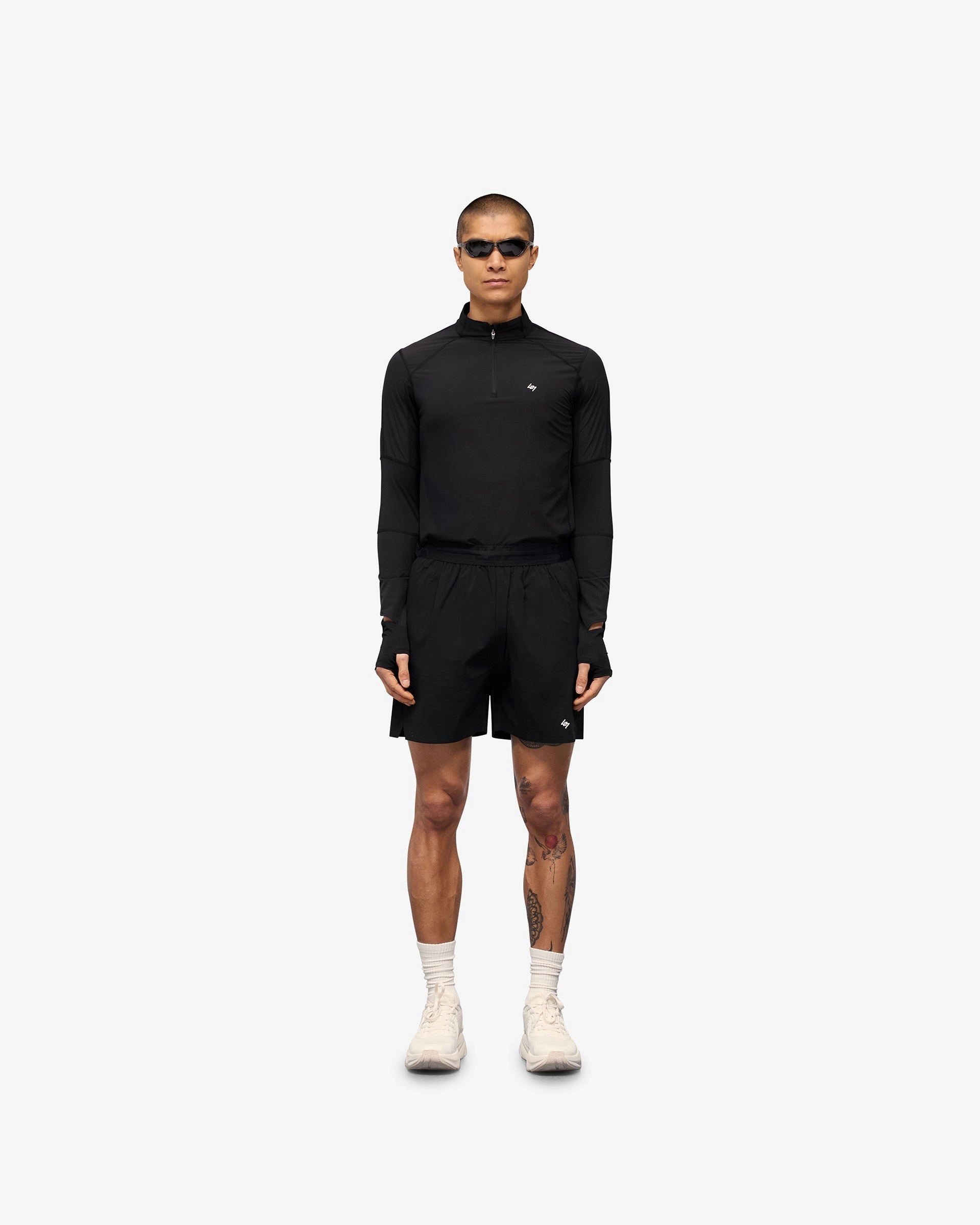 247 Training Shorts - Black Modular Storage Design