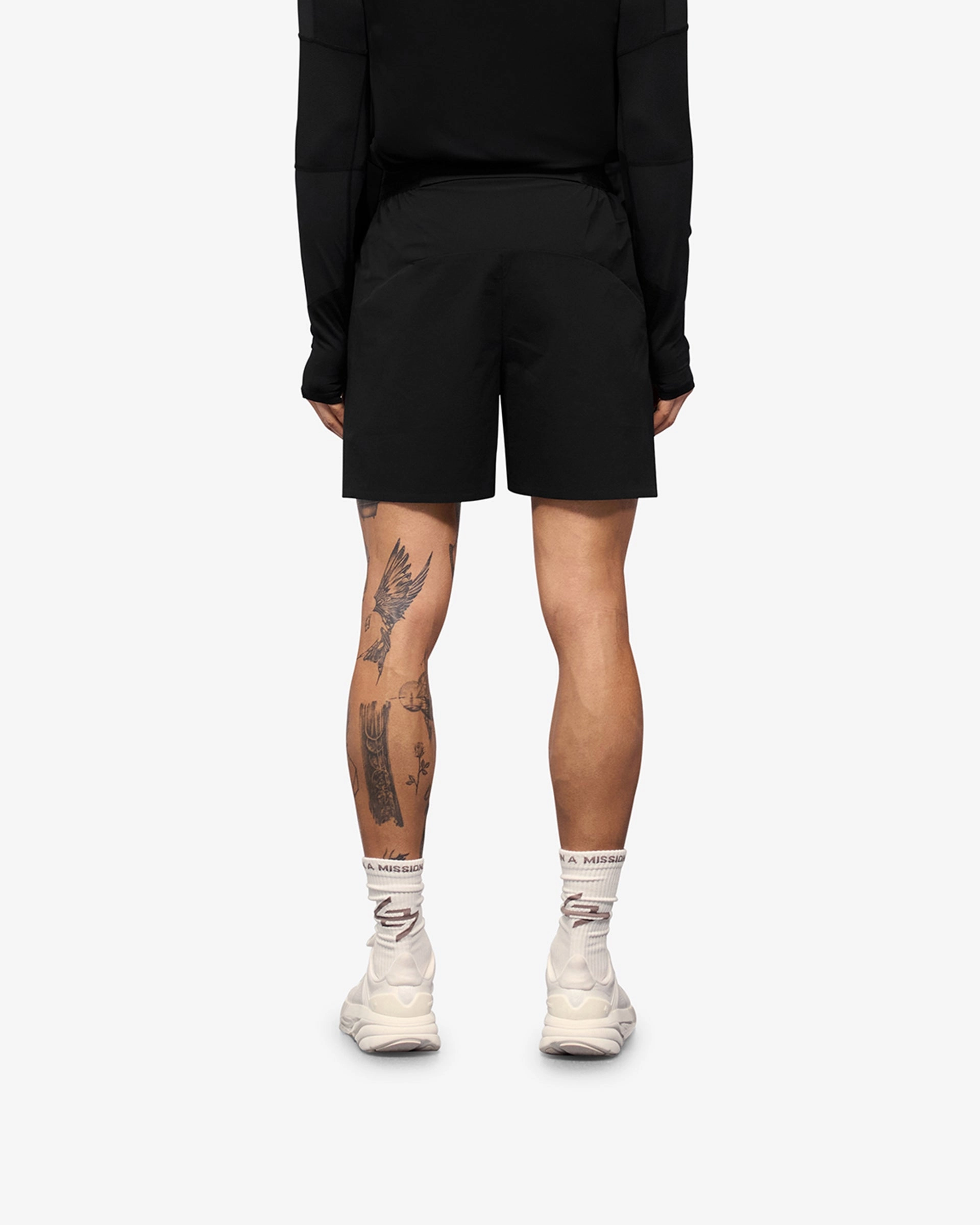 247 Training Shorts - Black rooftop party look Wedges