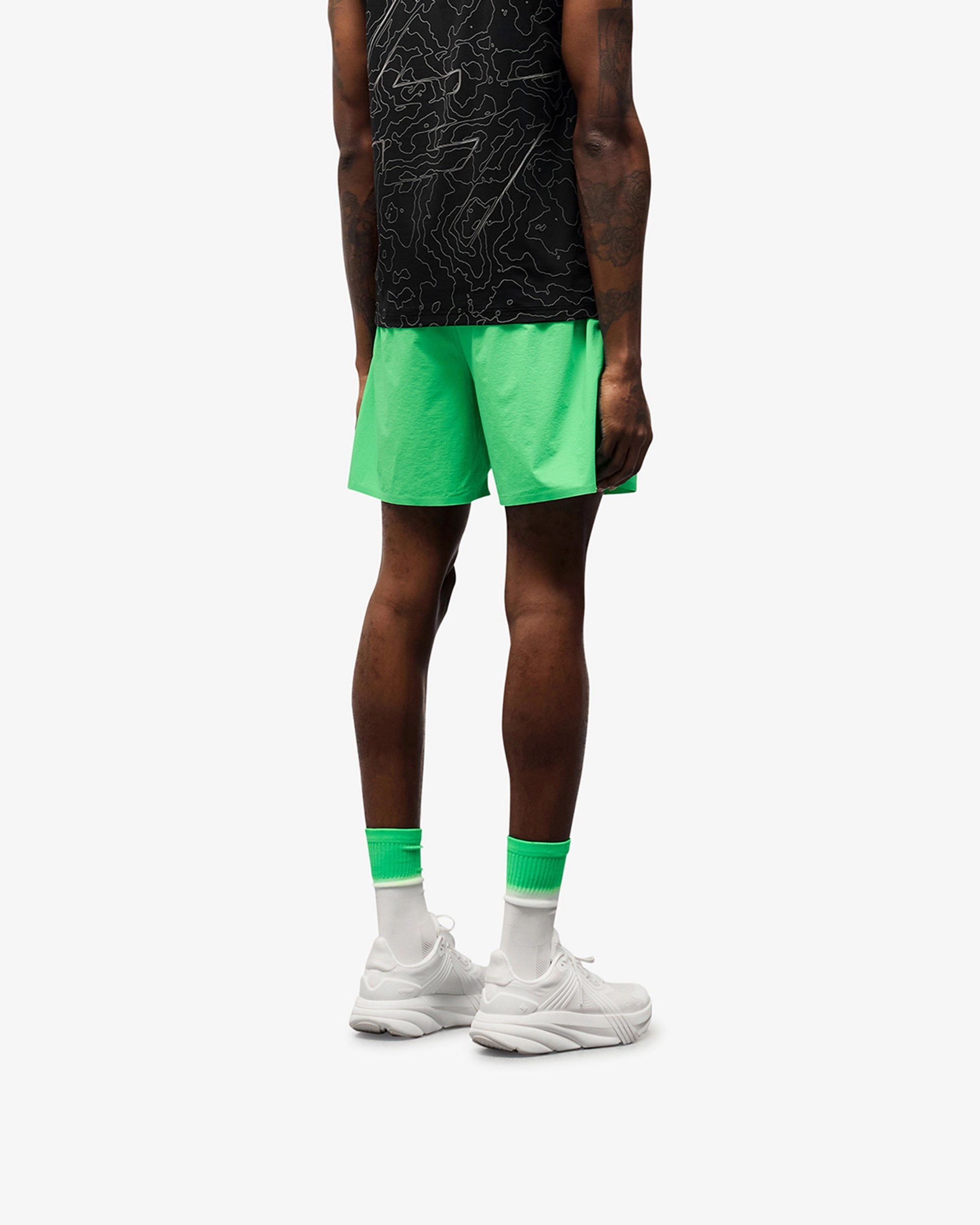247 Training Shorts - Speed Green Comfort Cushion day trip