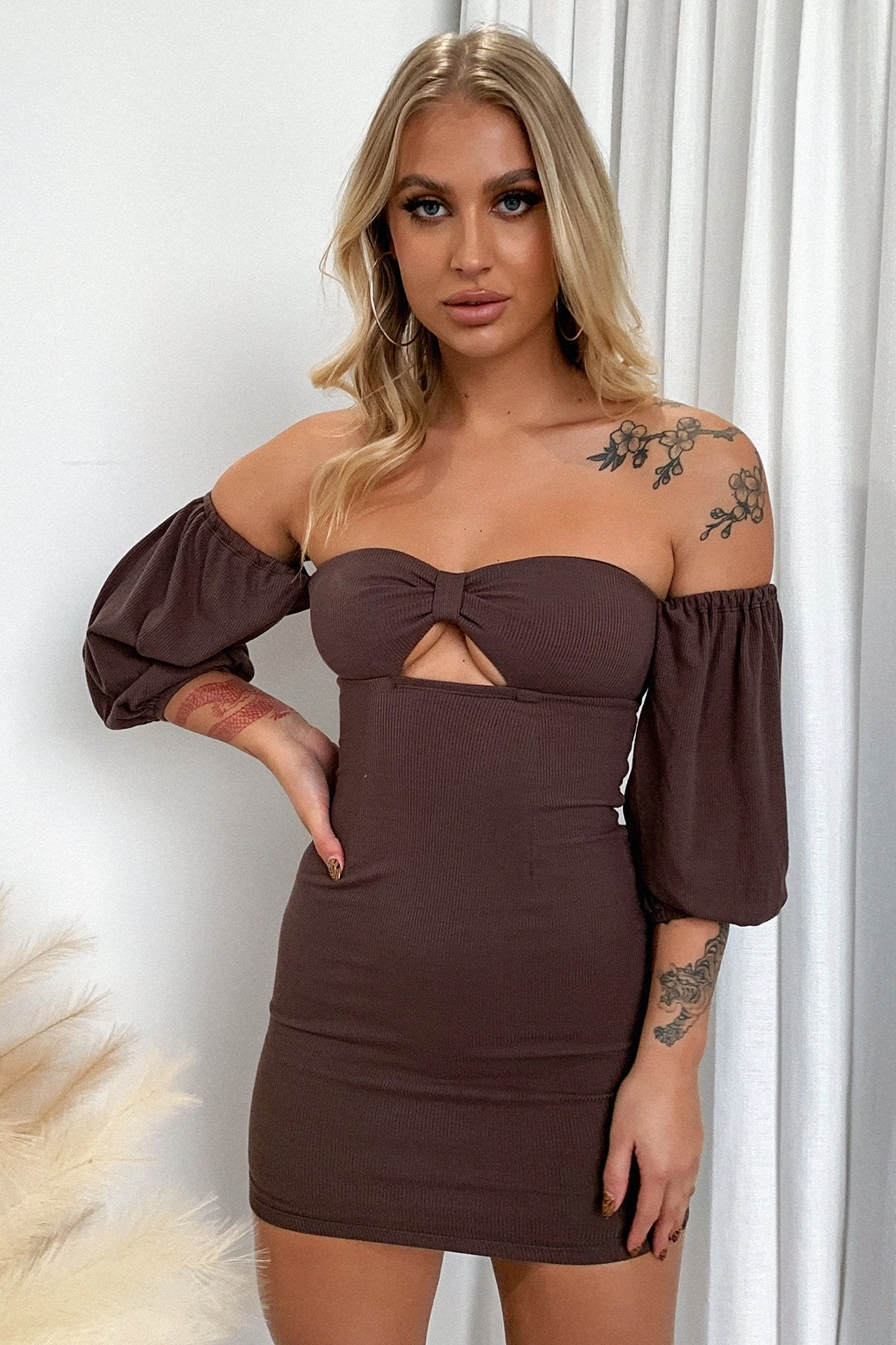 Tasteful Detail MoistureWickingTechnology Abby Dress - Brown