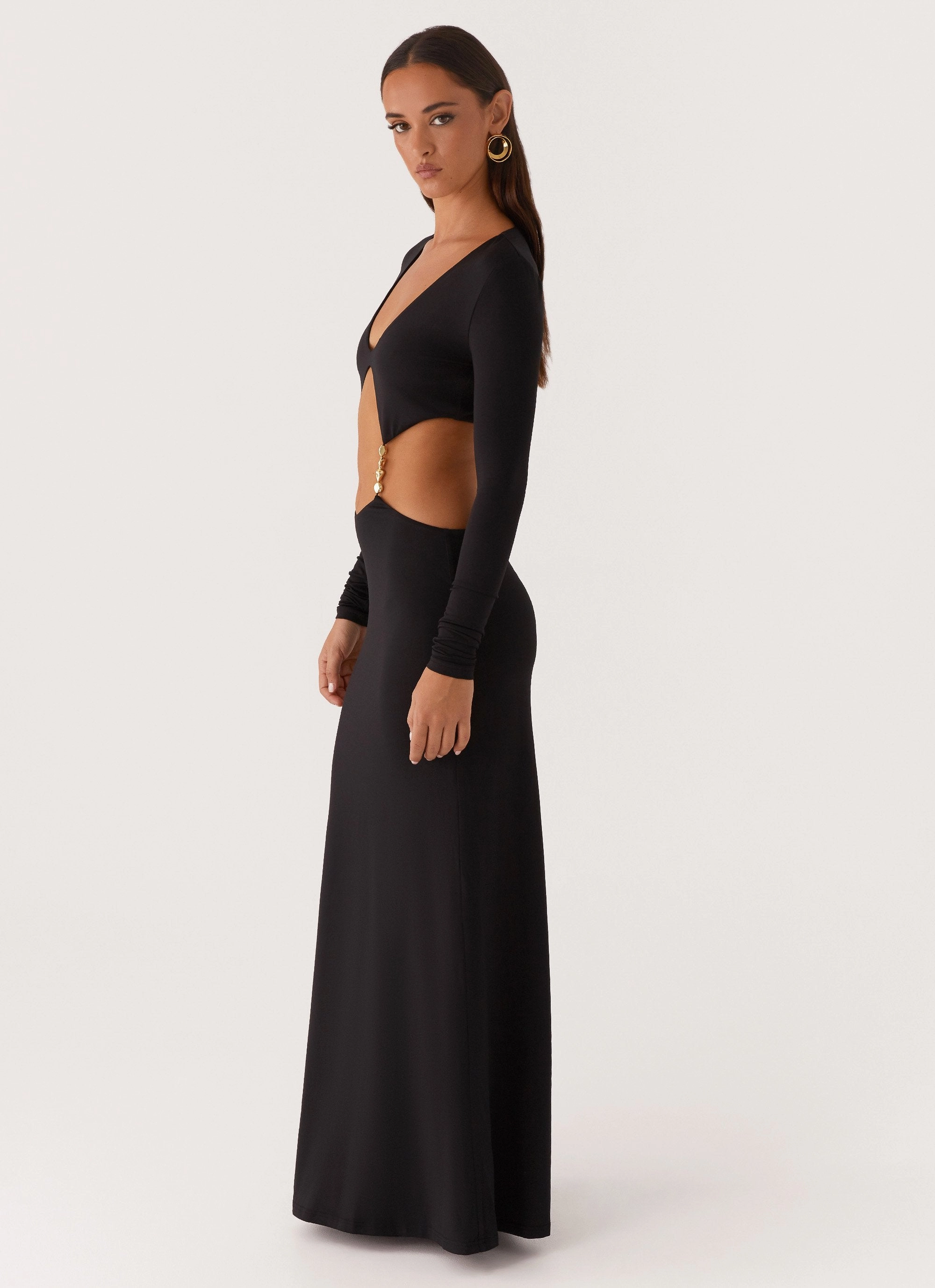 Minimal Motion Jourdan Maxi Dress - Black