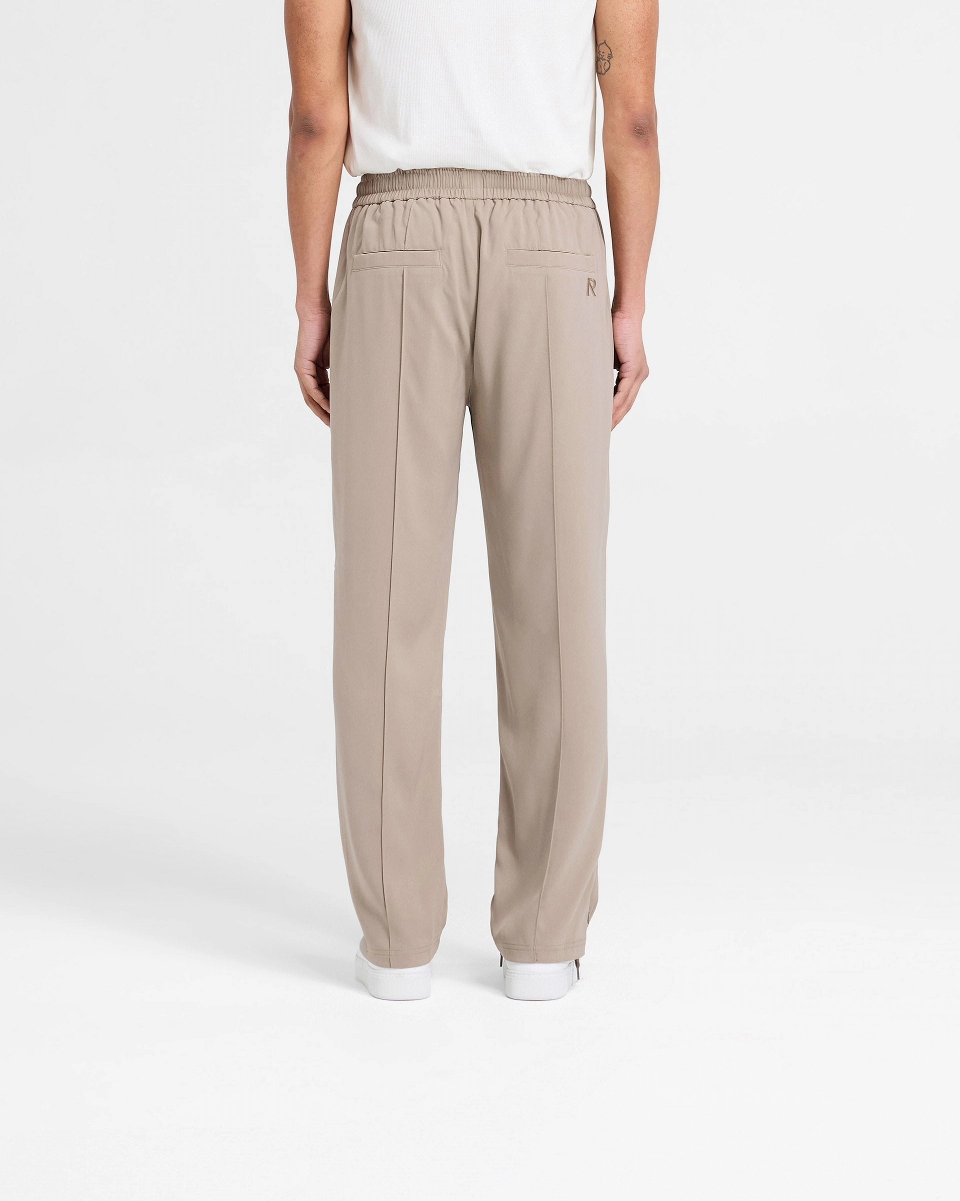 Tailored Fit High Durability Thread Initial Track Pant - Dune