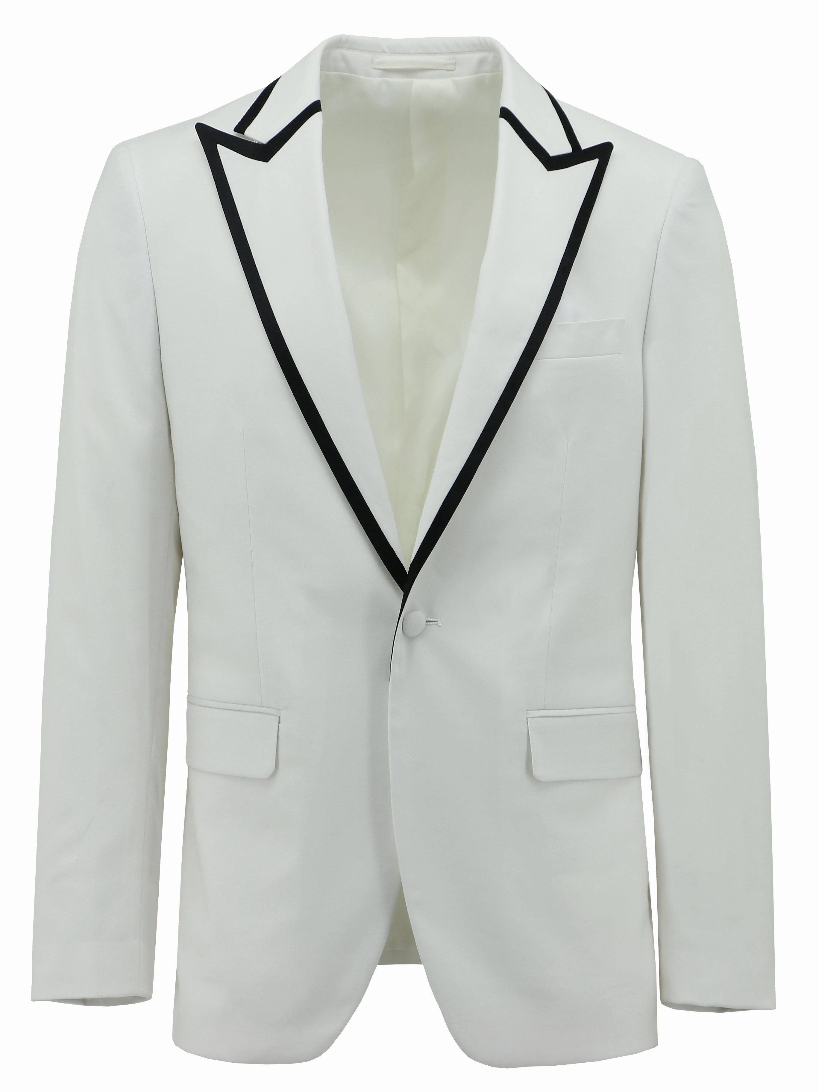 Academy White Dinner Jacket stain resistant coating MagneticClosureSystem