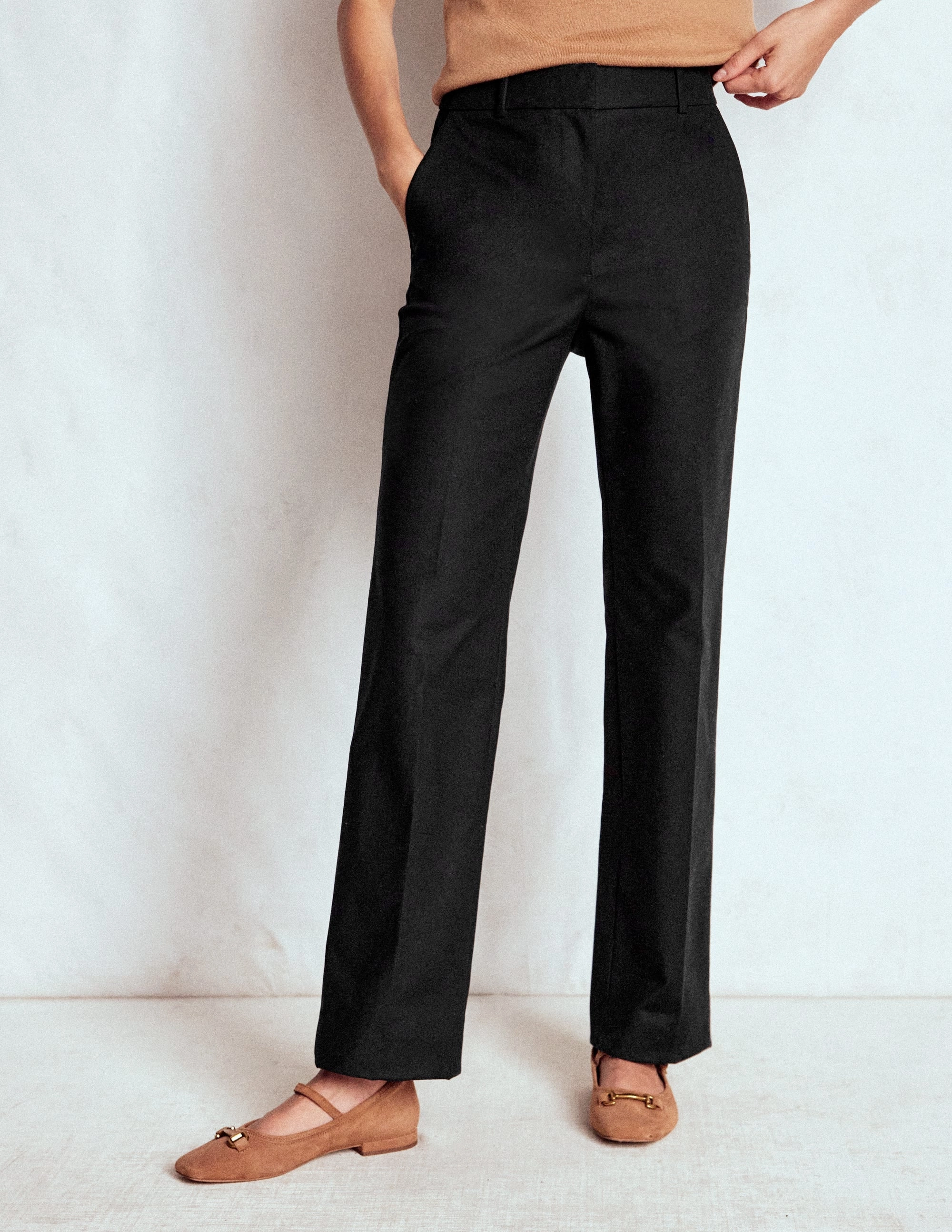 Full Length Canonbury Trousers-Black Premium Quality Comfortable Look Wear