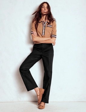 Wear Resistant Fabric Full Length Canonbury Trousers-Black