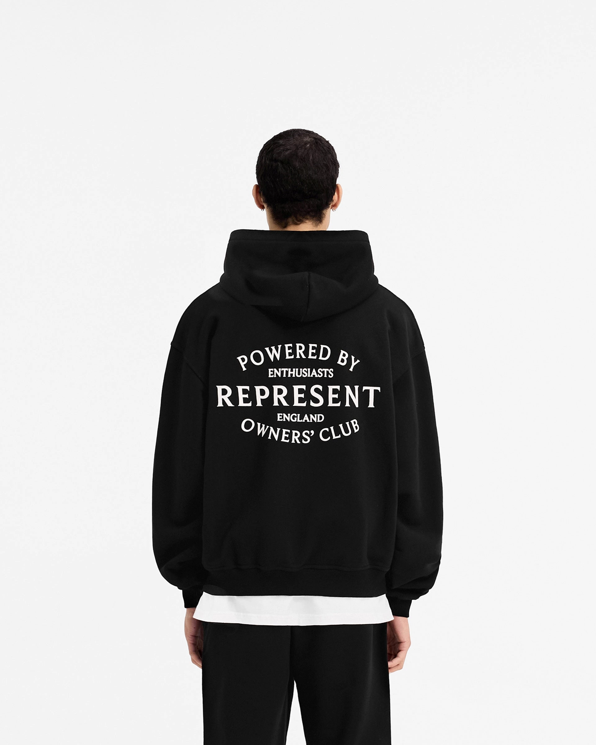 City Tour autumn getaway Represent Owners Club Stamp Zip Up Hoodie - Jet Black