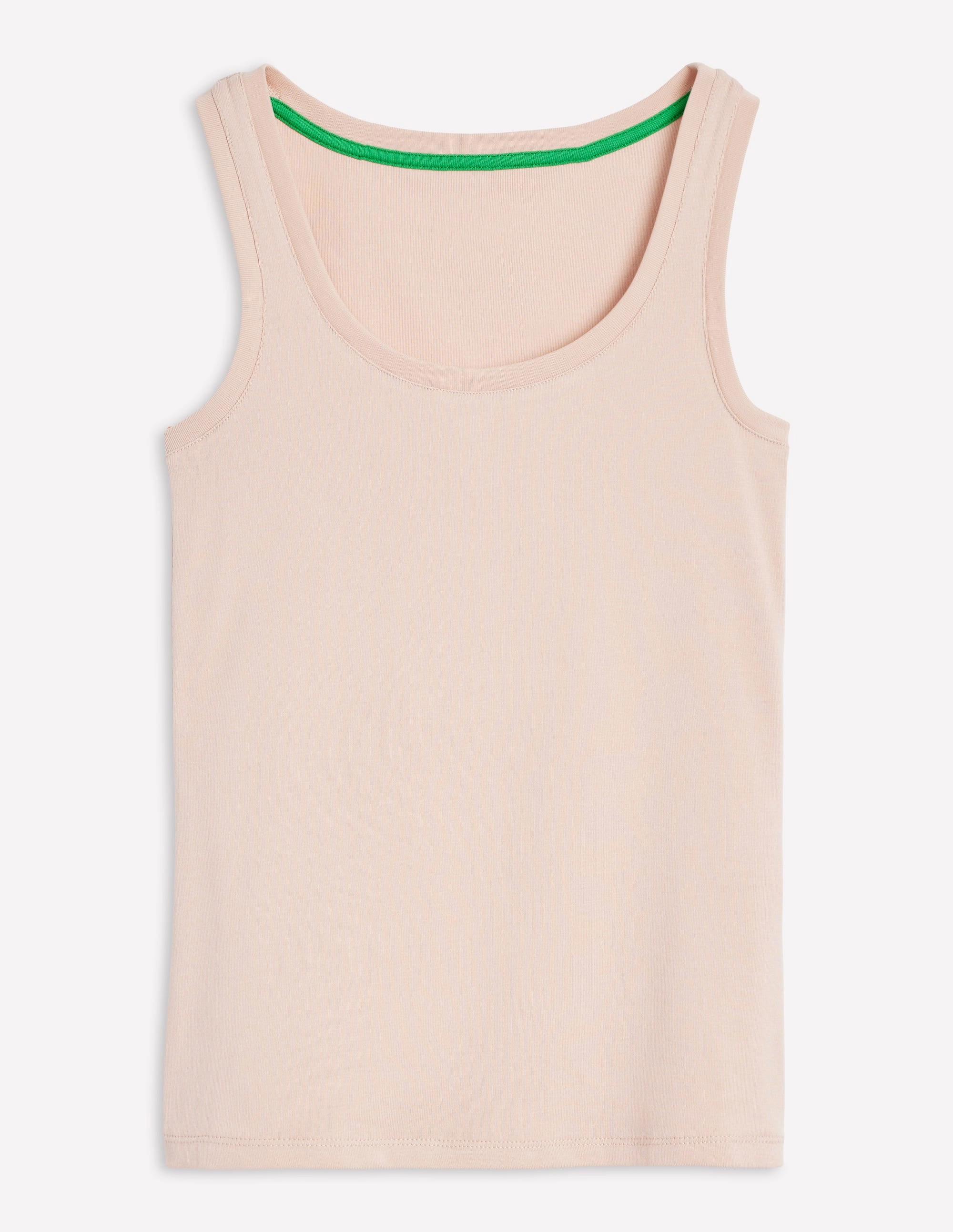 Essential Scoop-Neck Vest-Milkshake Sporty Top DurableBlend