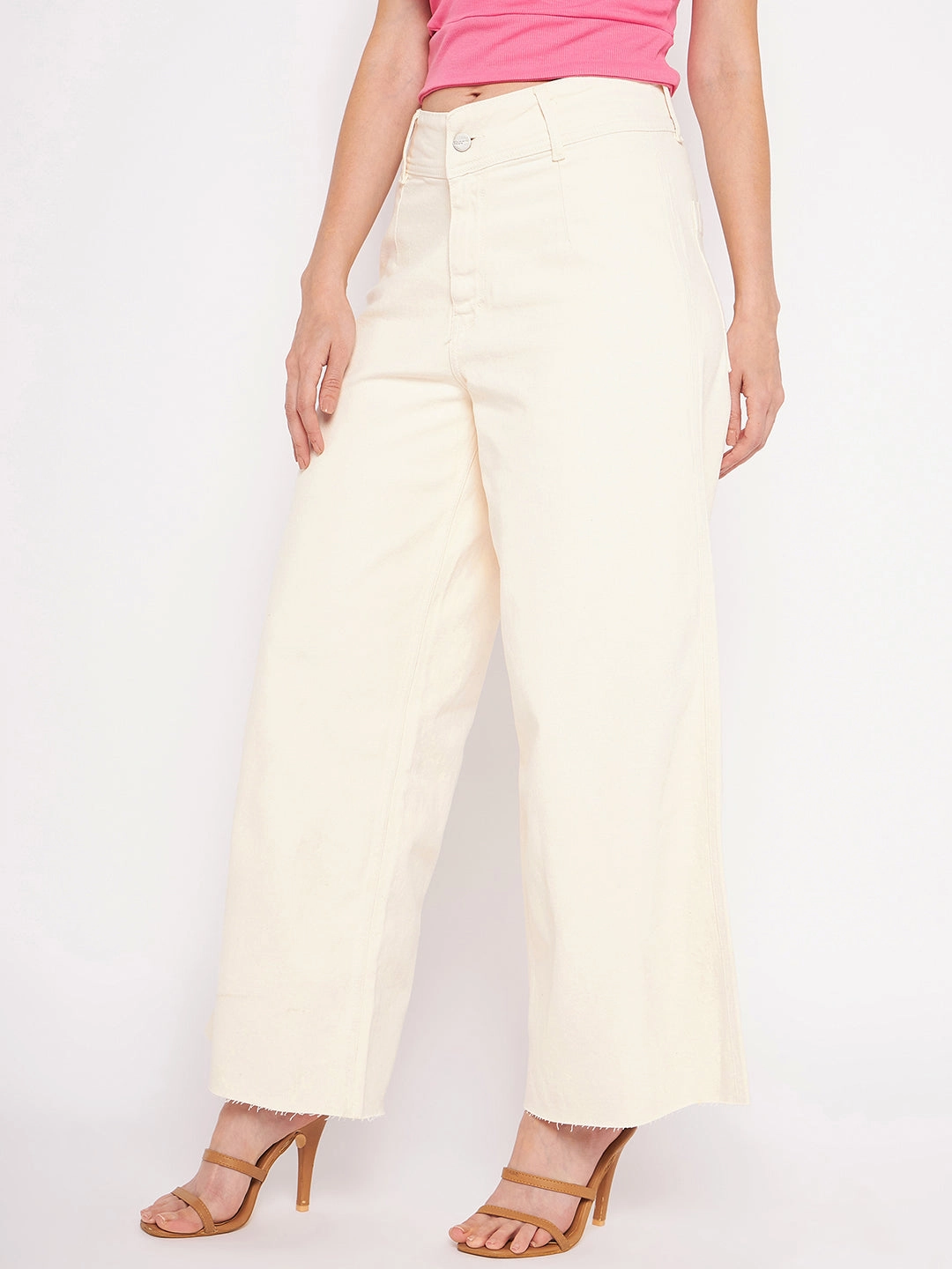 Non Toxic Textile Certified Madame Ivory Flared Cotton Pants