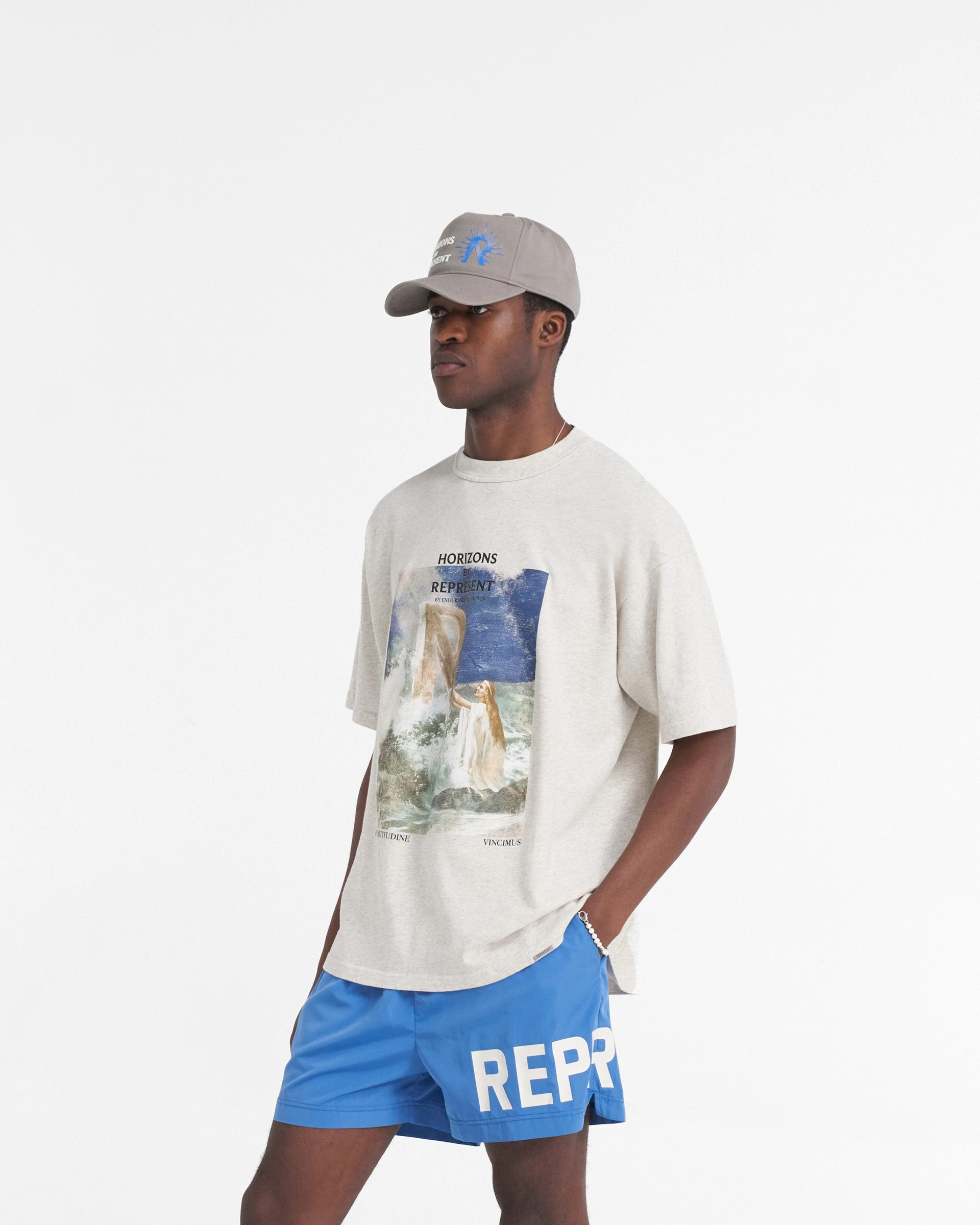 Higher Truth T-Shirt - Cream Marl Classic Chic Thermal Regulating Layer