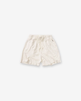 Breeze Ready Easy Layer Fit All Over Print Towel Short - Aged White