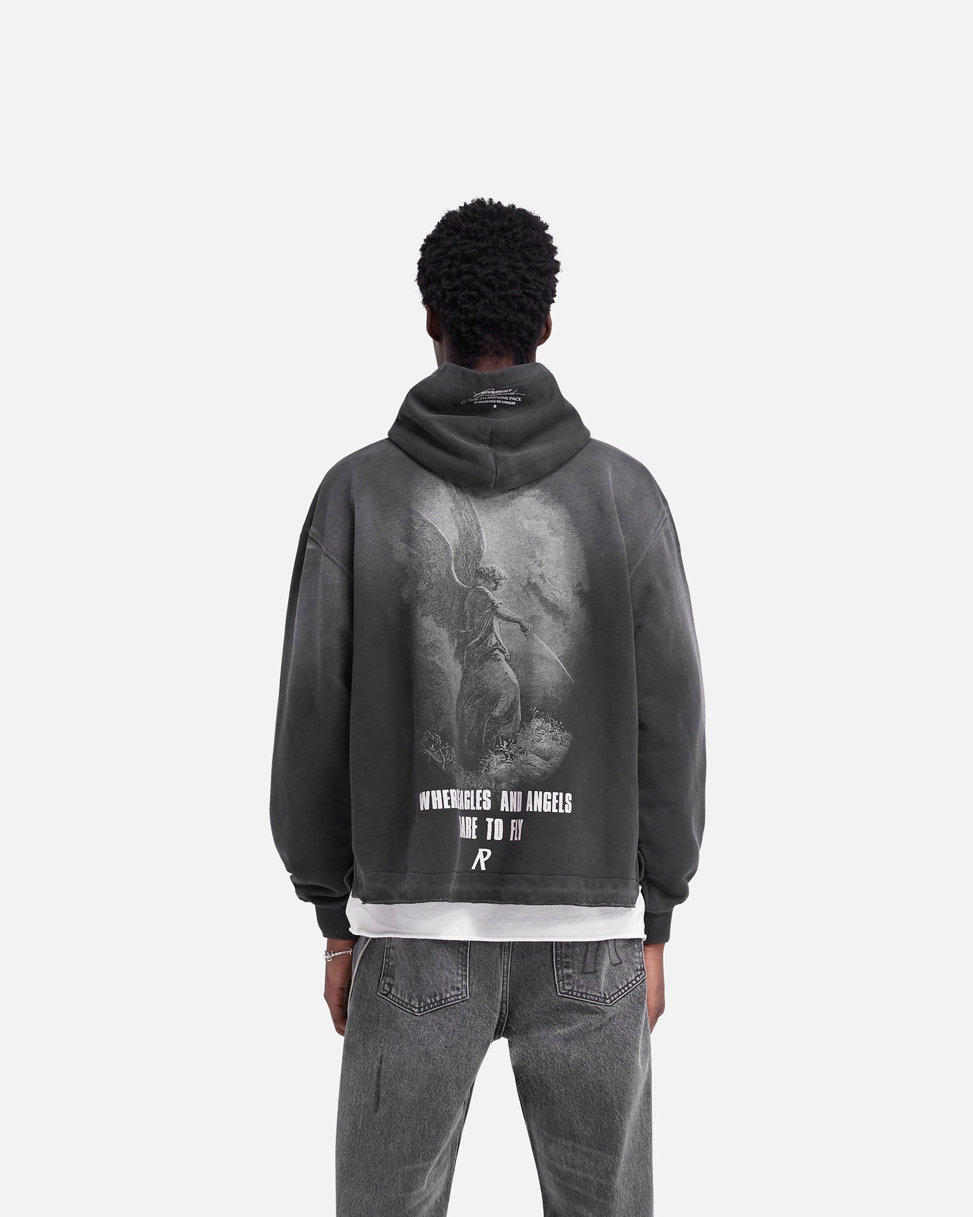 Relaxed Movement Godspeed Hoodie - Aged Black