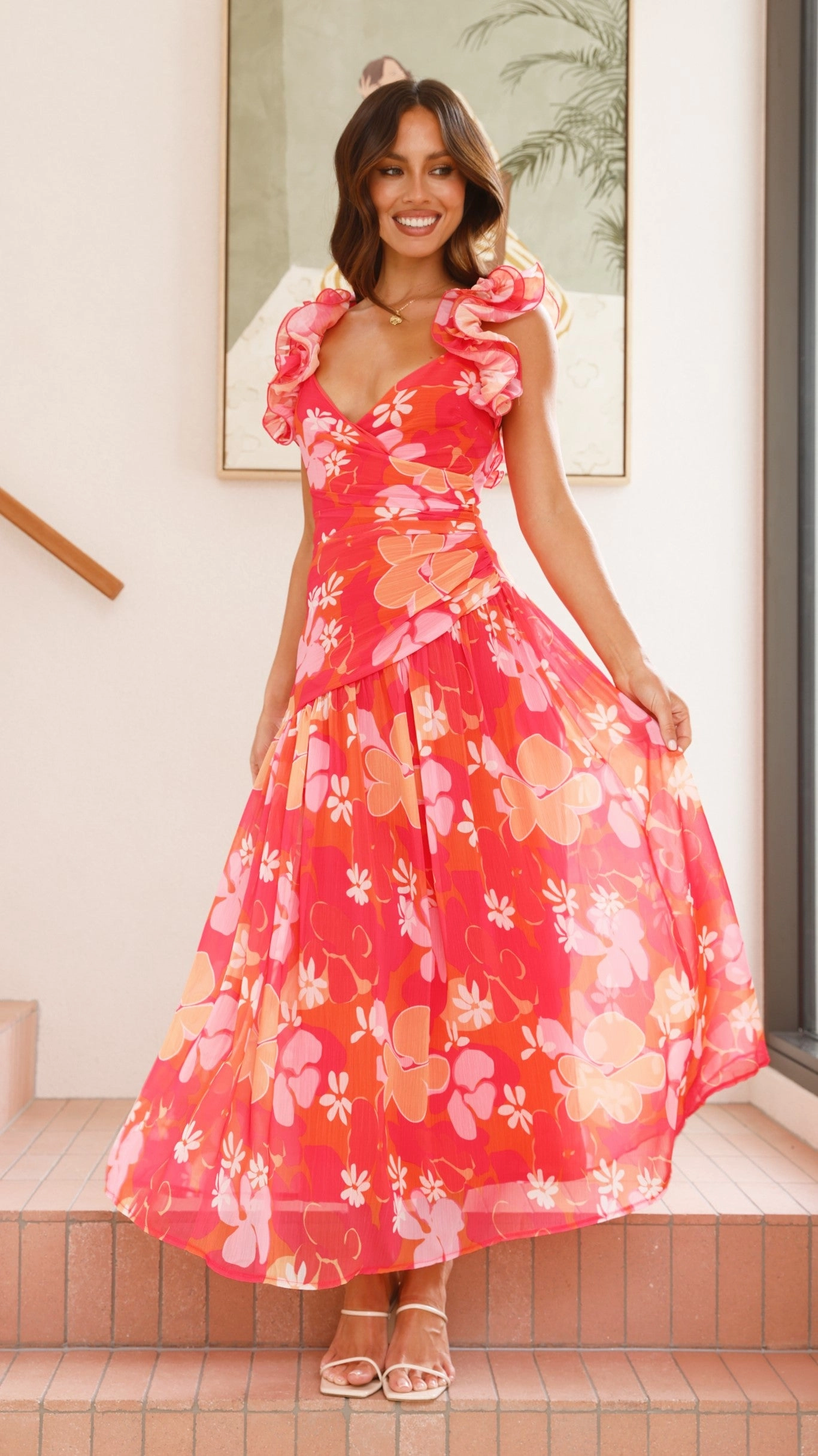 Alma Maxi Dress - Blood Orange Limited-Edition