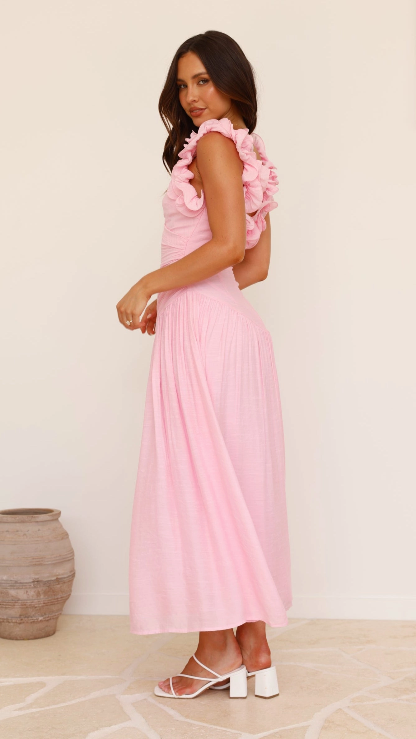 Modern Comfort Casual Tones Alma Maxi Dress - Pink
