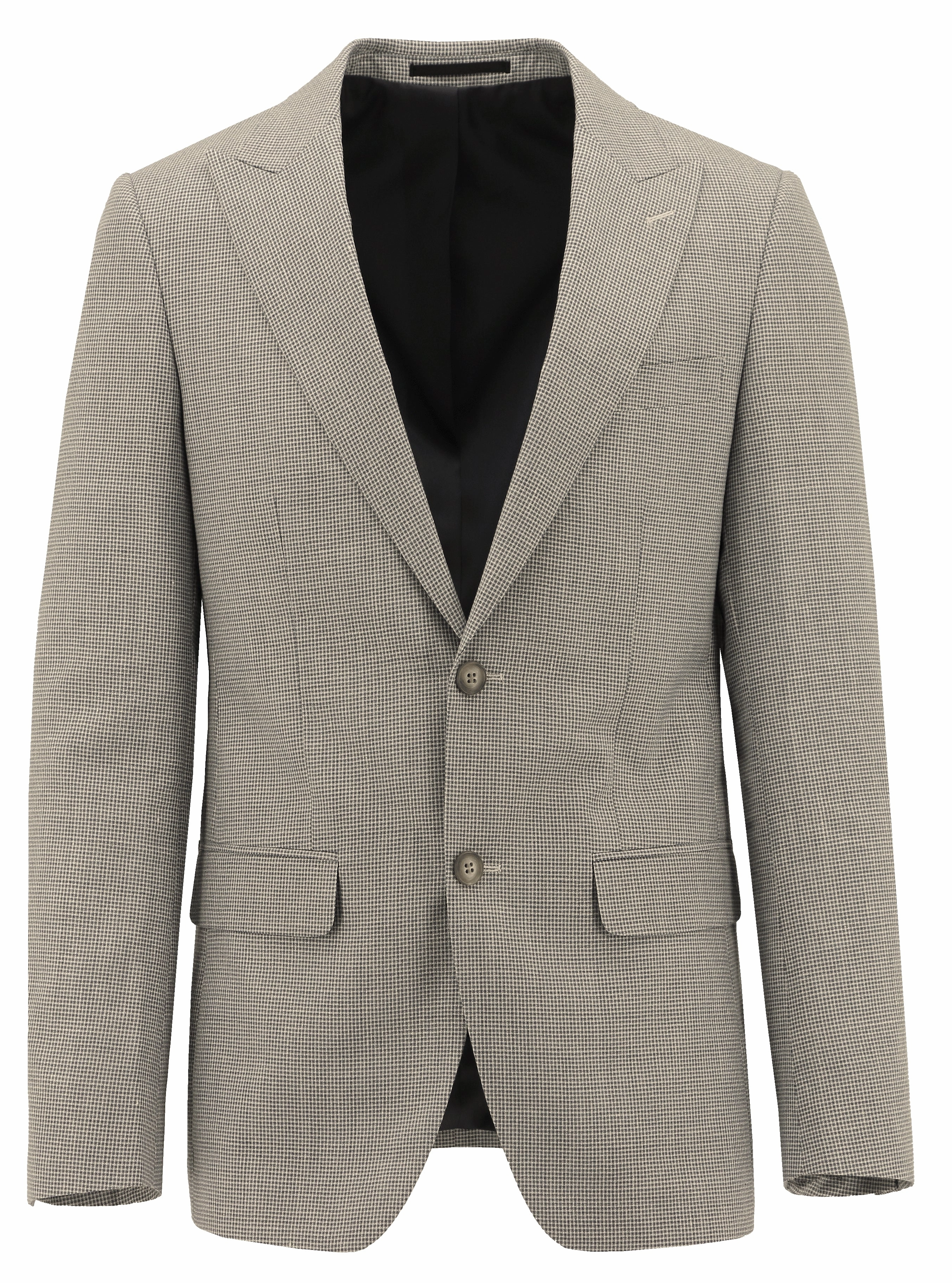 Pattern Print Amalfi Beige Wool Blend Sports Jacket