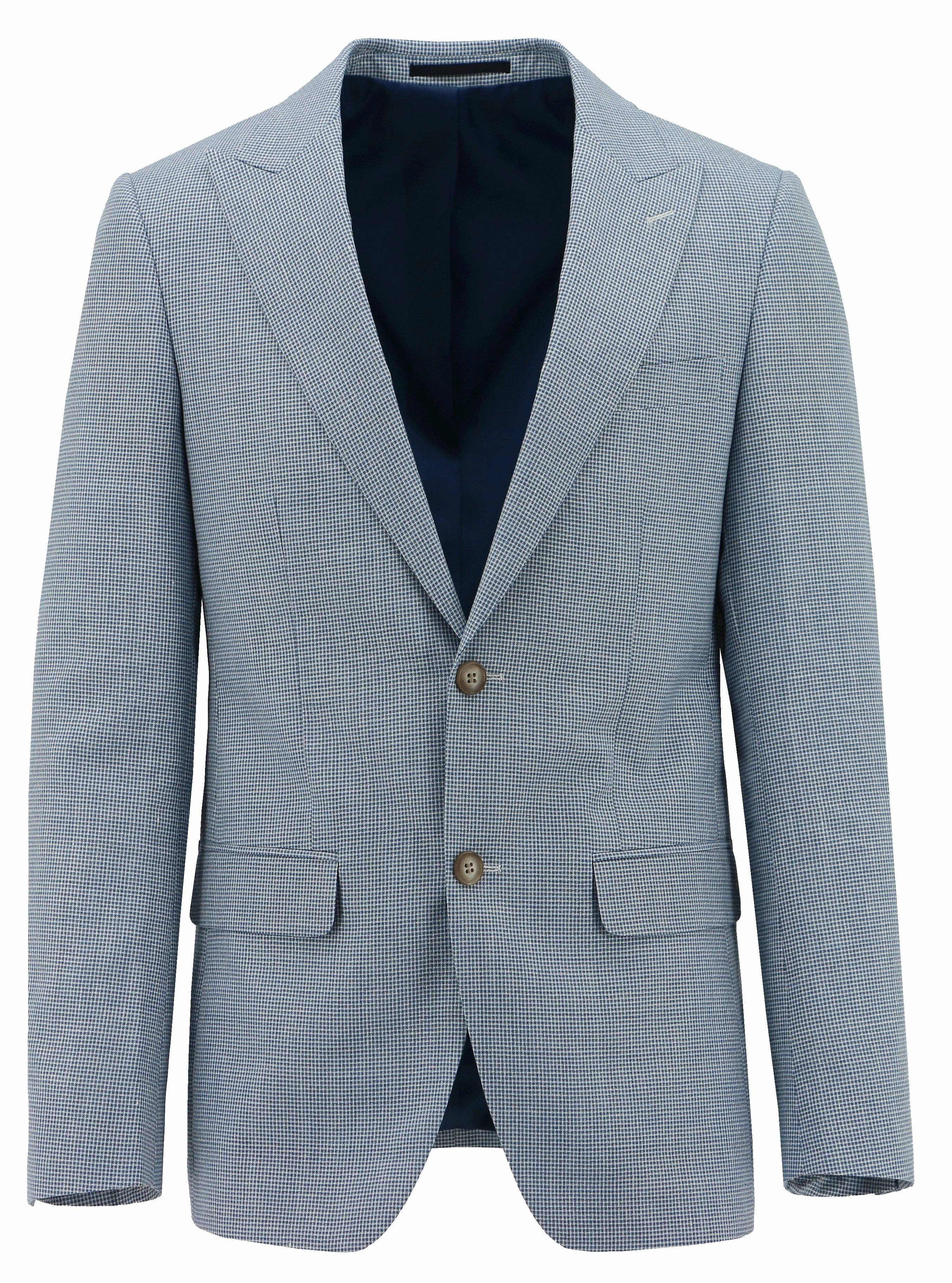 Amalfi Blue Wool Blend Sports Jacket Soft Fleece Lining