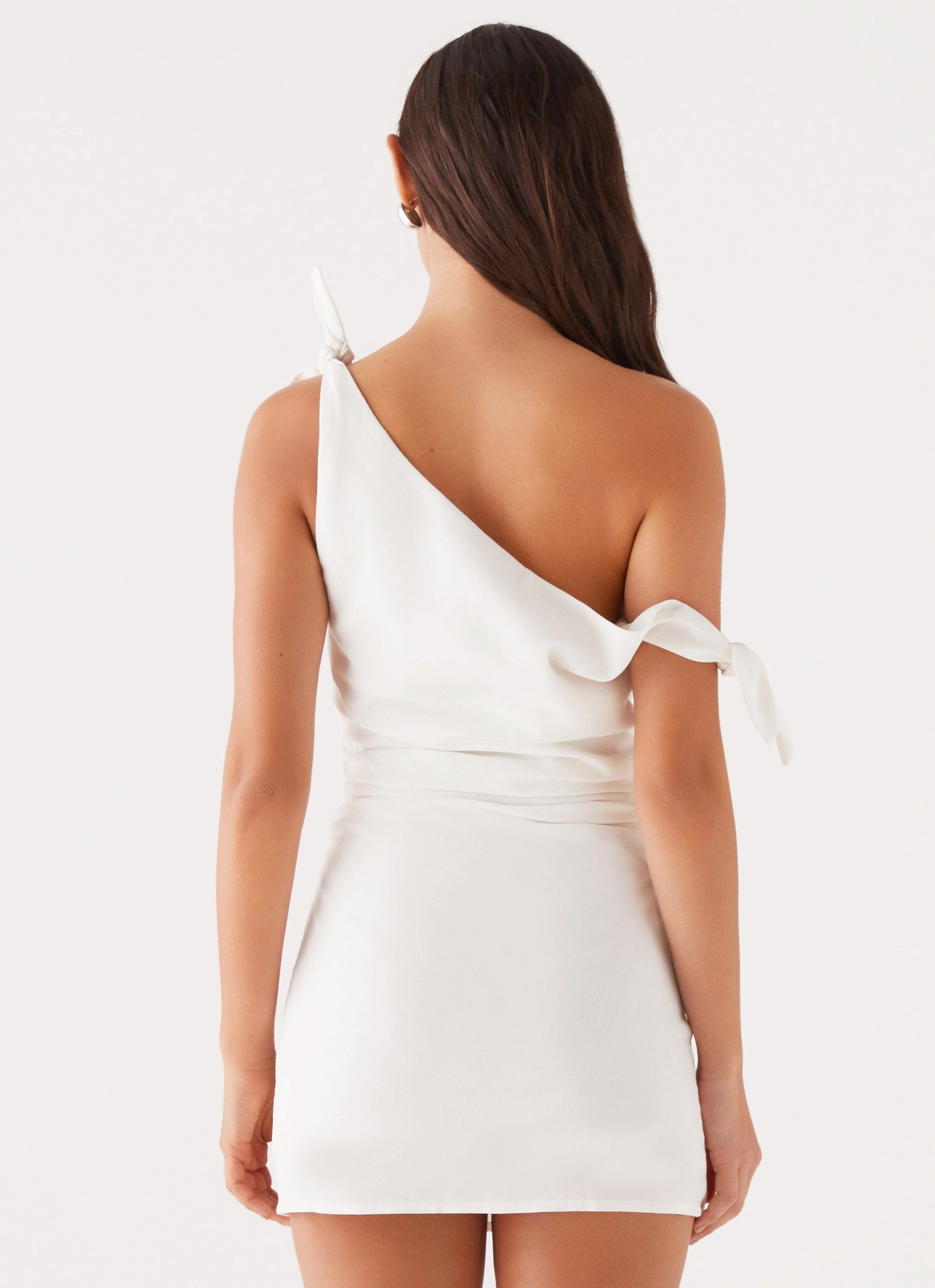 Lazy Pick Amazonia Linen Mini Dress - White