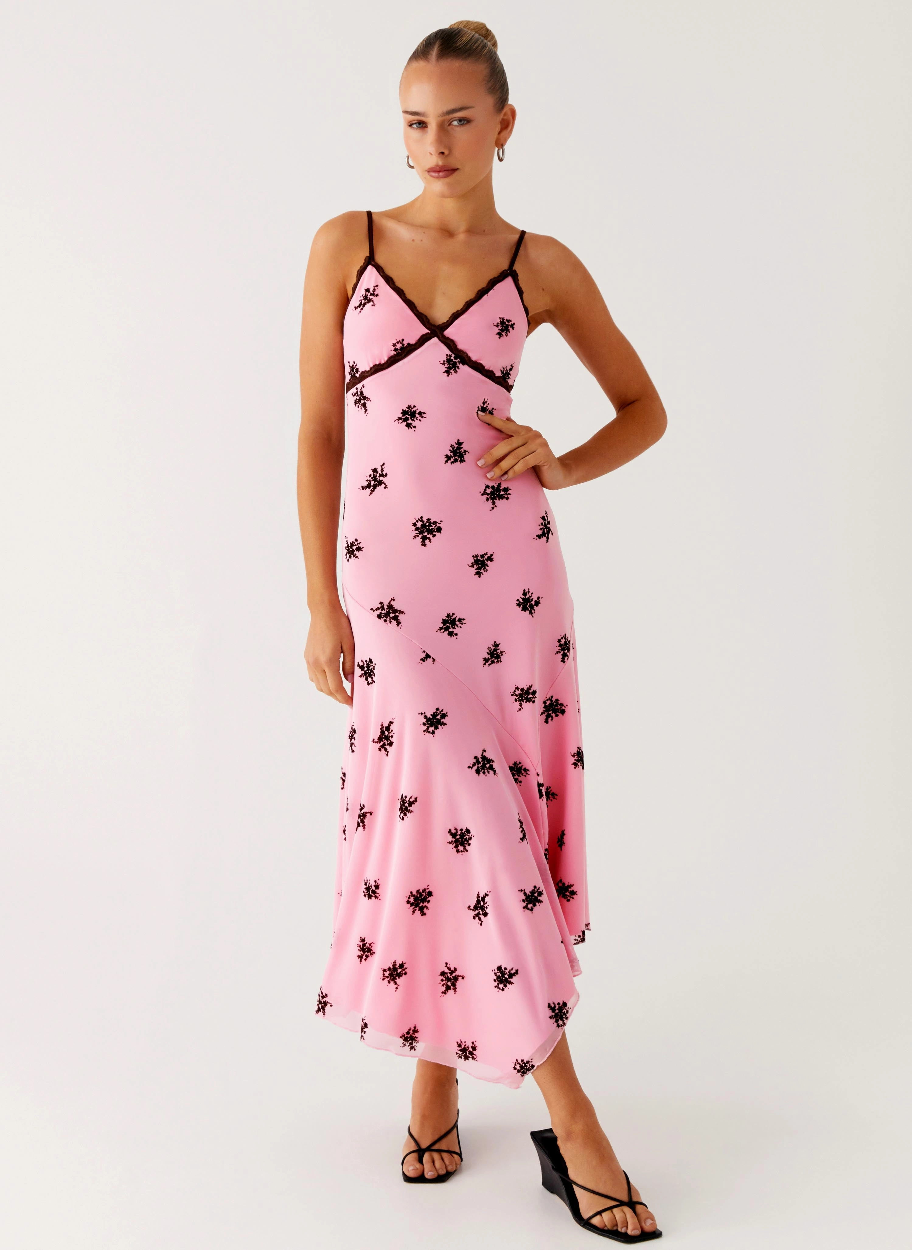 Amelia Midi Dress - Pink Soft Motion Daywear Comfort
