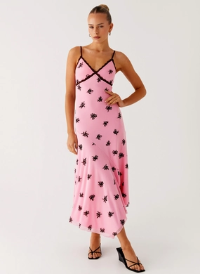 Amelia Midi Dress - Pink Soft Motion Daywear Comfort