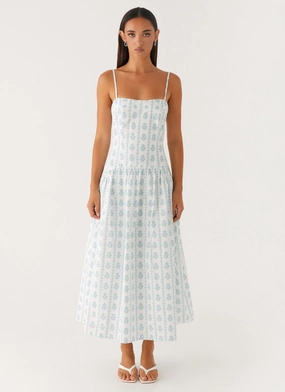 Amelie Midi Dress - Sweet Daydream Print QuickDryTechnology Daily Form