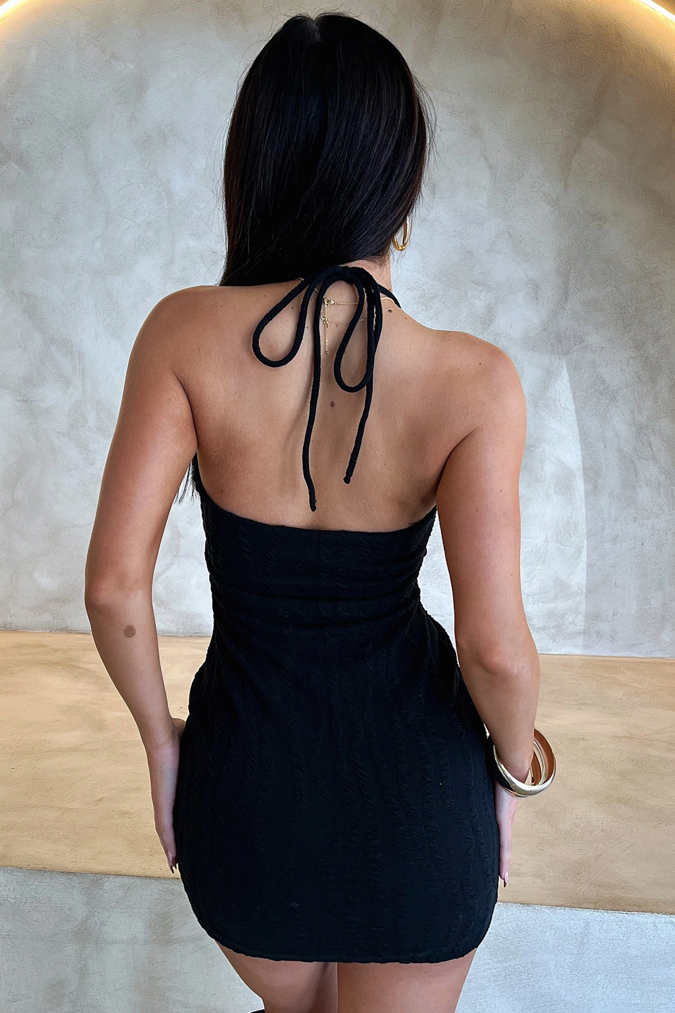 Effortless Layering Chill Fashion Amina Dress - Black