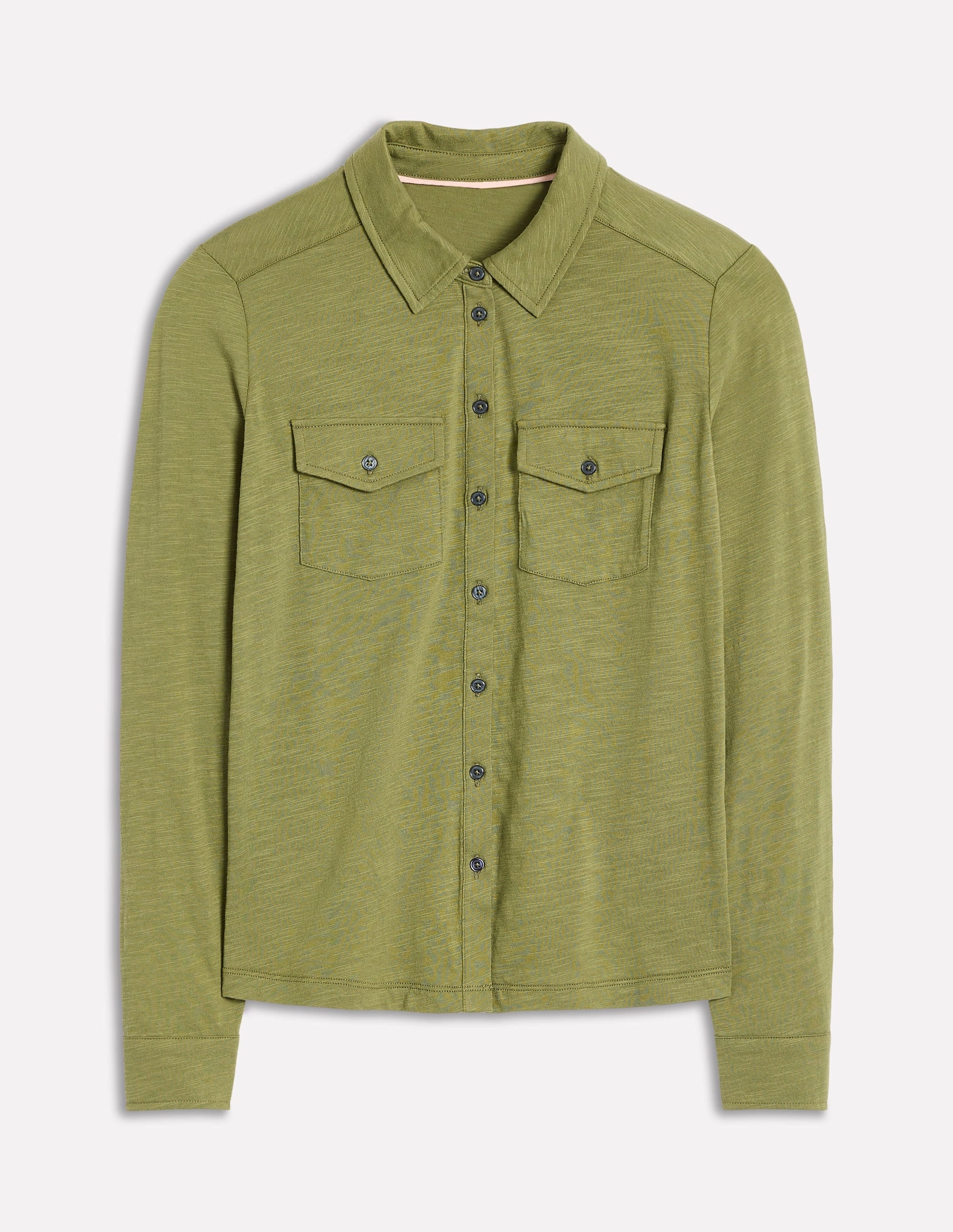 Amy Jersey Shirt-Soft Olive AthleticInspired Winter Fashion