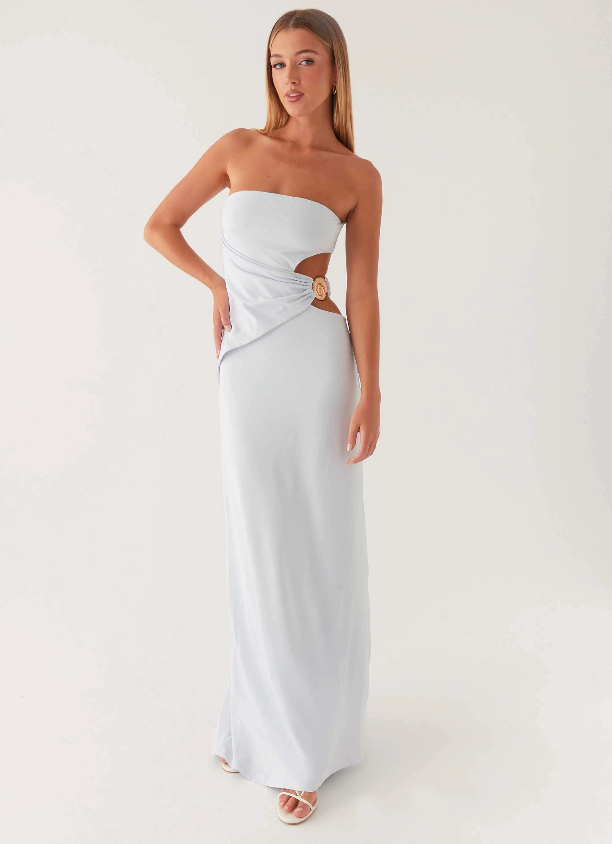 Weekend Feel Anetta Maxi Dress - Pale Blue