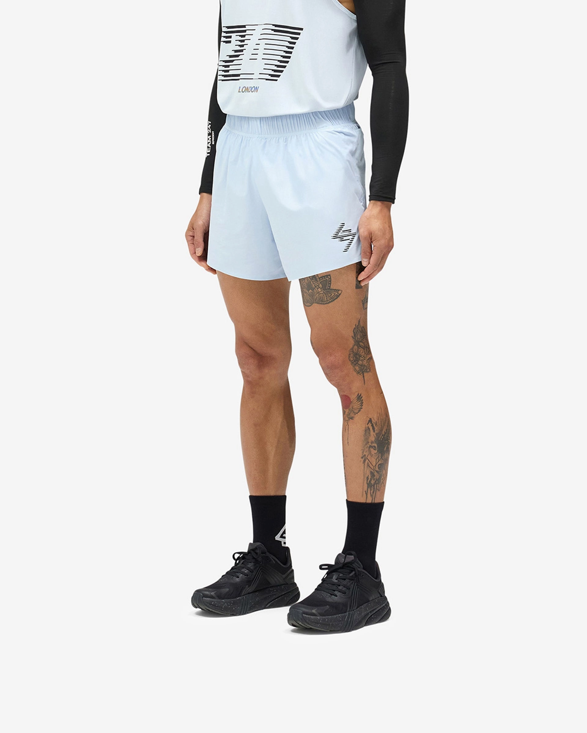 shrink - resistant Skinny Fit 247 London Shorts - Blue