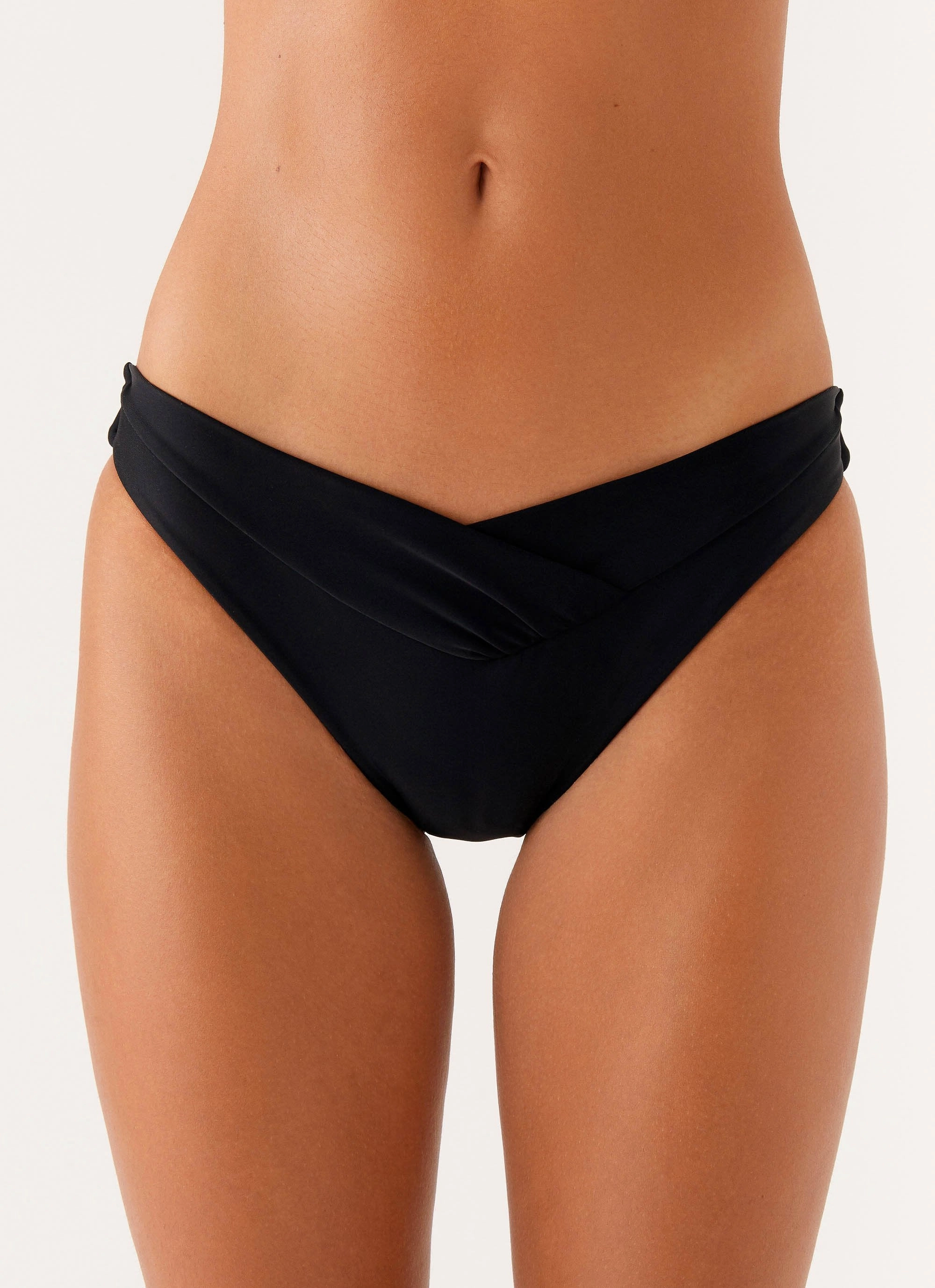 Delta Bikini Bottoms - Black Quick Fasten Buckles